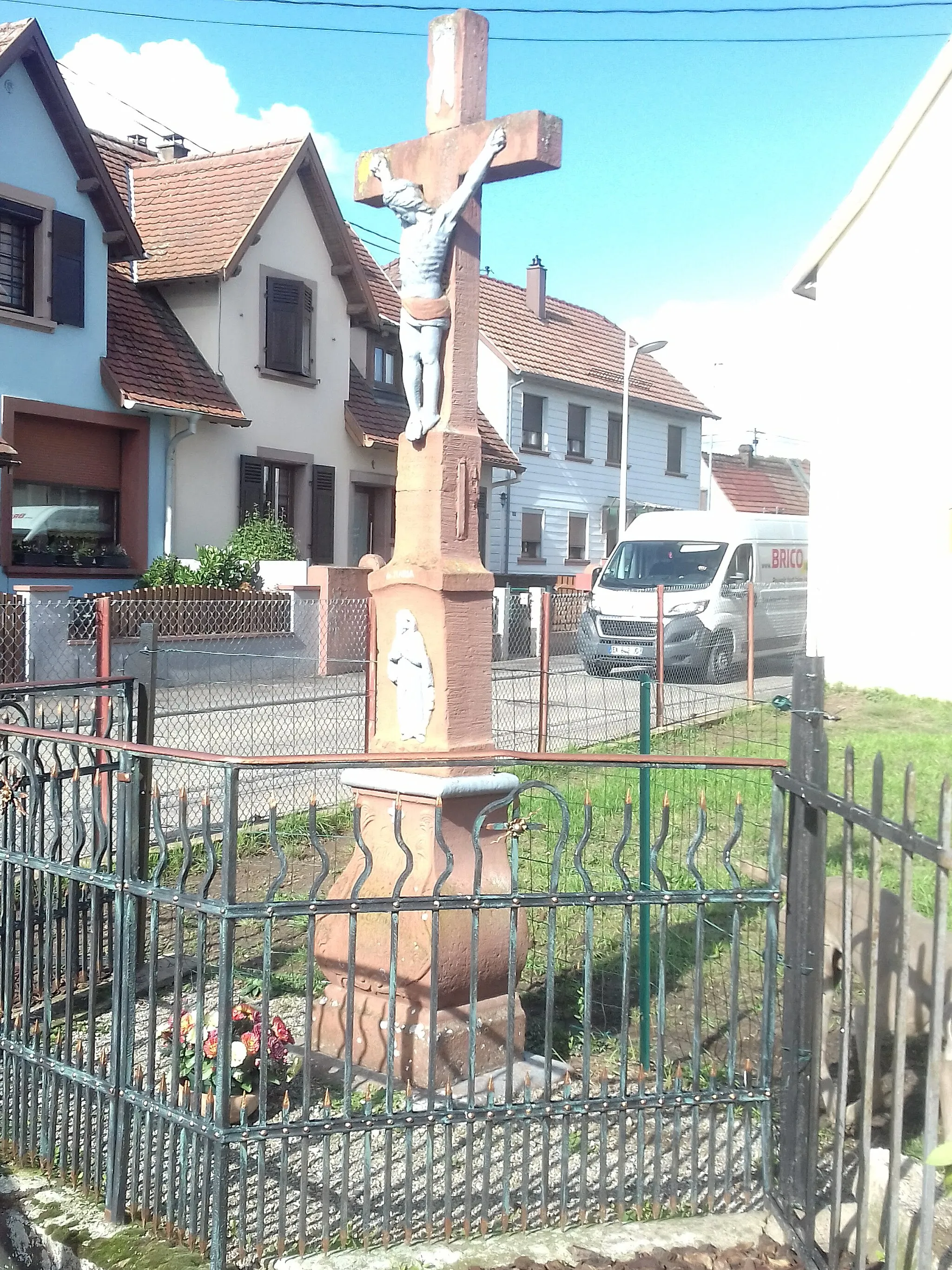 Photo showing: Calvaire rue de la croix à Gumbrechtshoffen