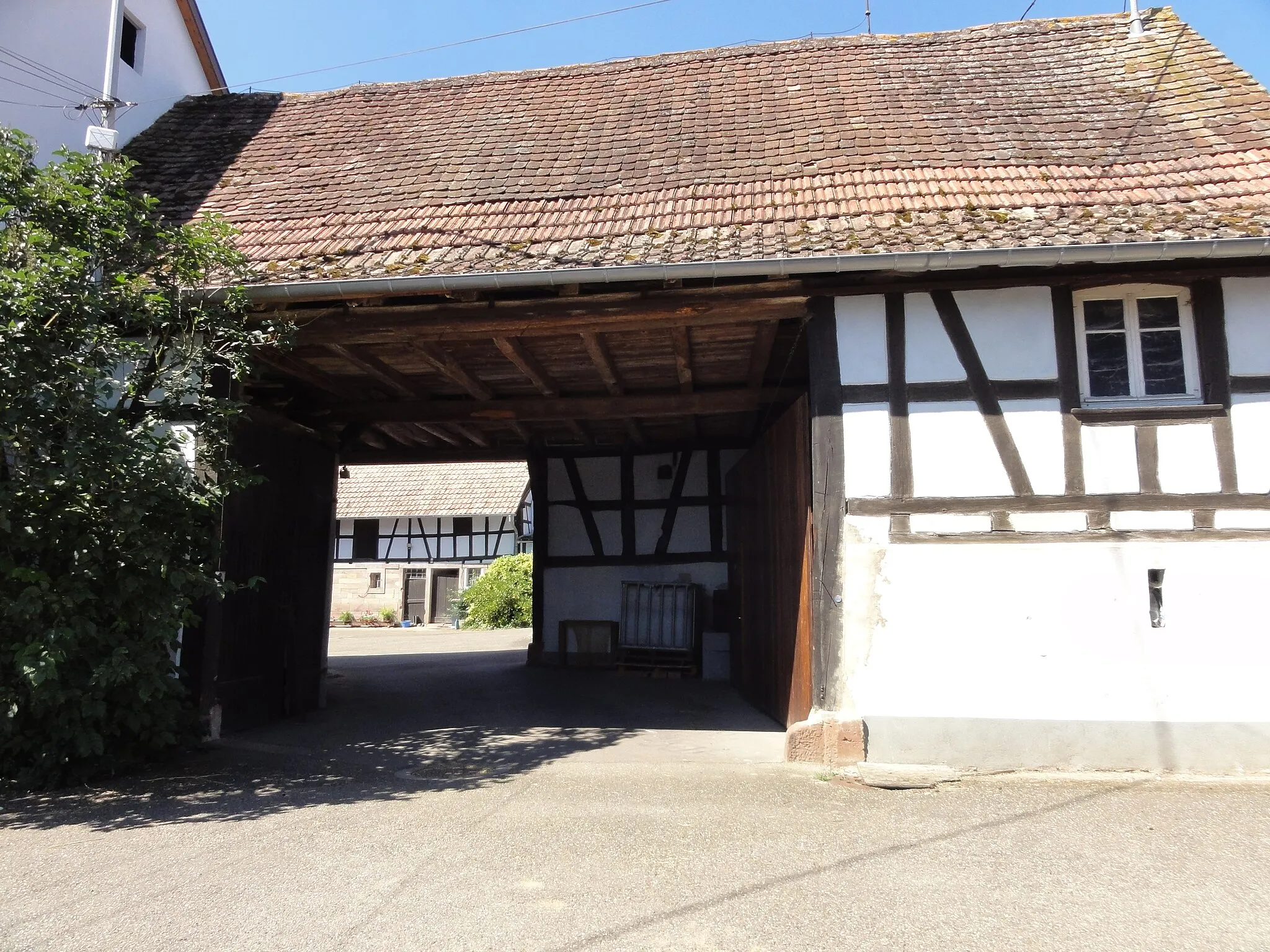 Photo showing: Alsace, Bas-Rhin, Gottesheim, Ferme, 2 rue de la Mairie.