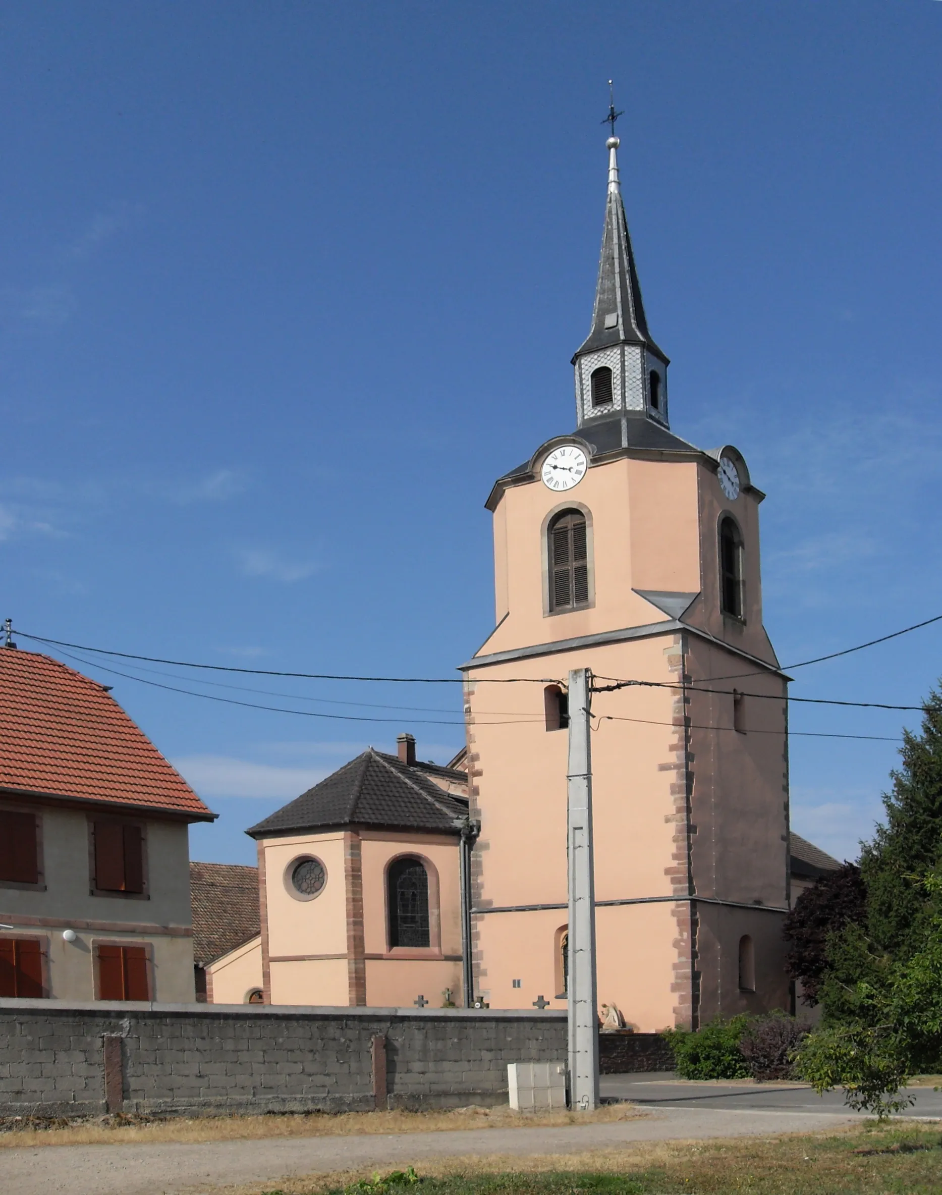 Photo showing: L'église Saint-Laurent de Hessenheim