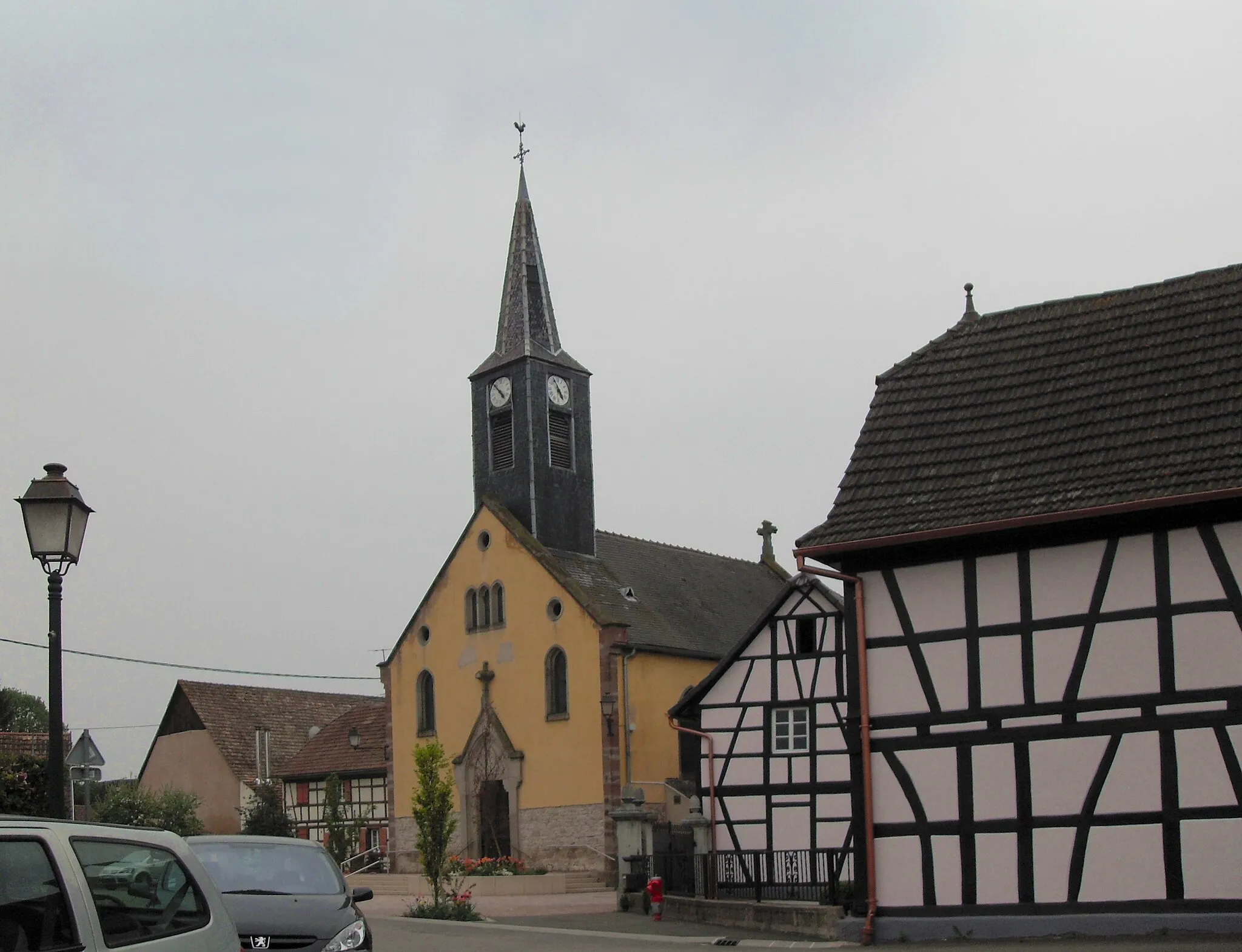 Photo showing: La chapelle Saint-Wendelin à Hipsheim, côté nord