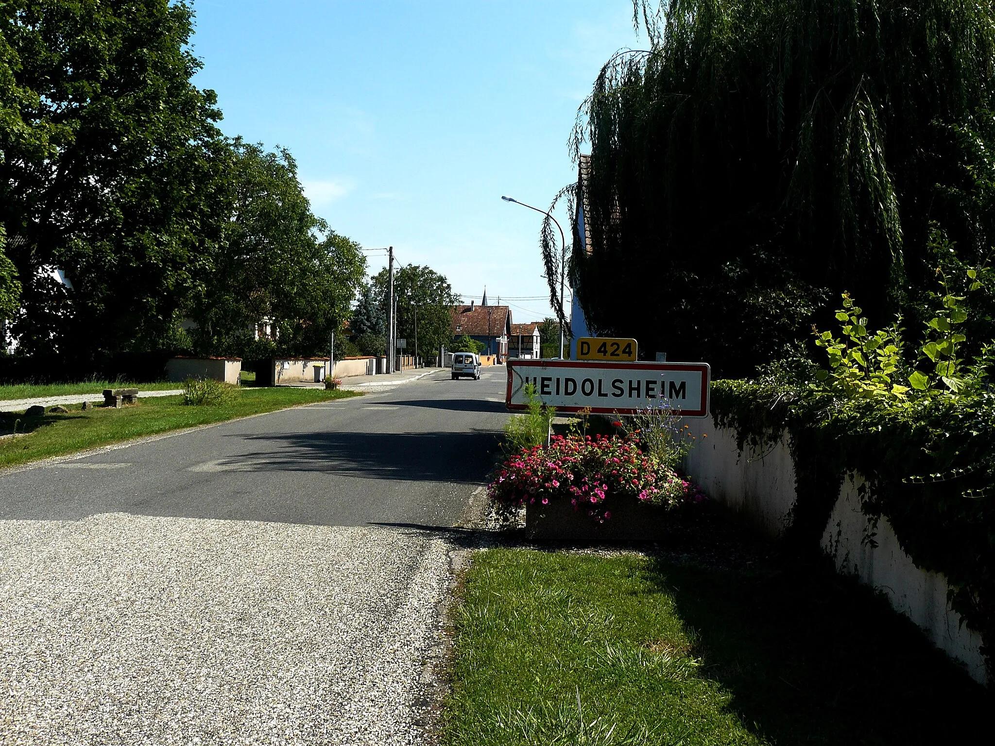 Photo showing: Entrée du village de Heidolsheim