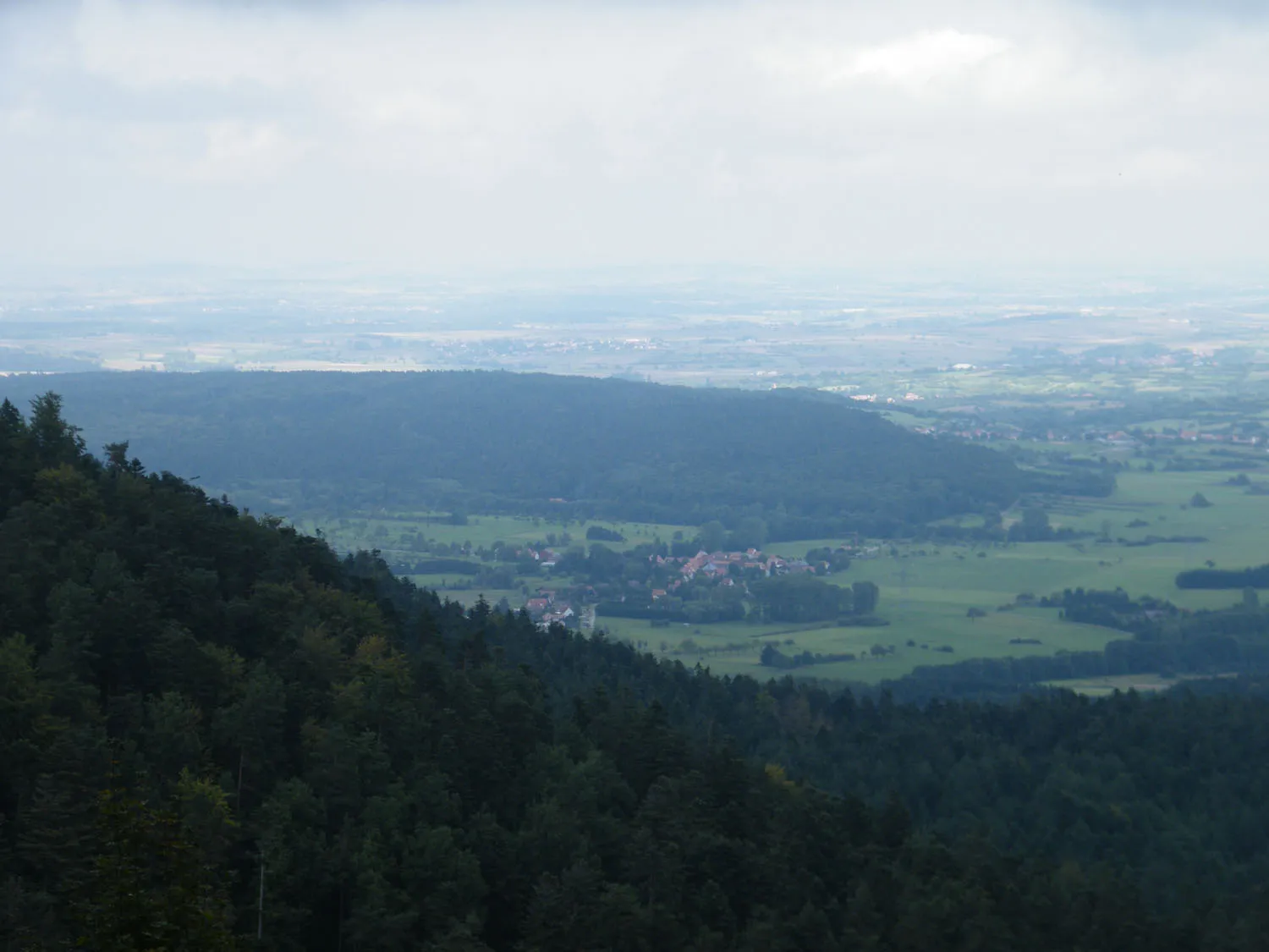 Photo showing: Vue de la plaine d'Alsace depuis le sommet du col du Valsberg.