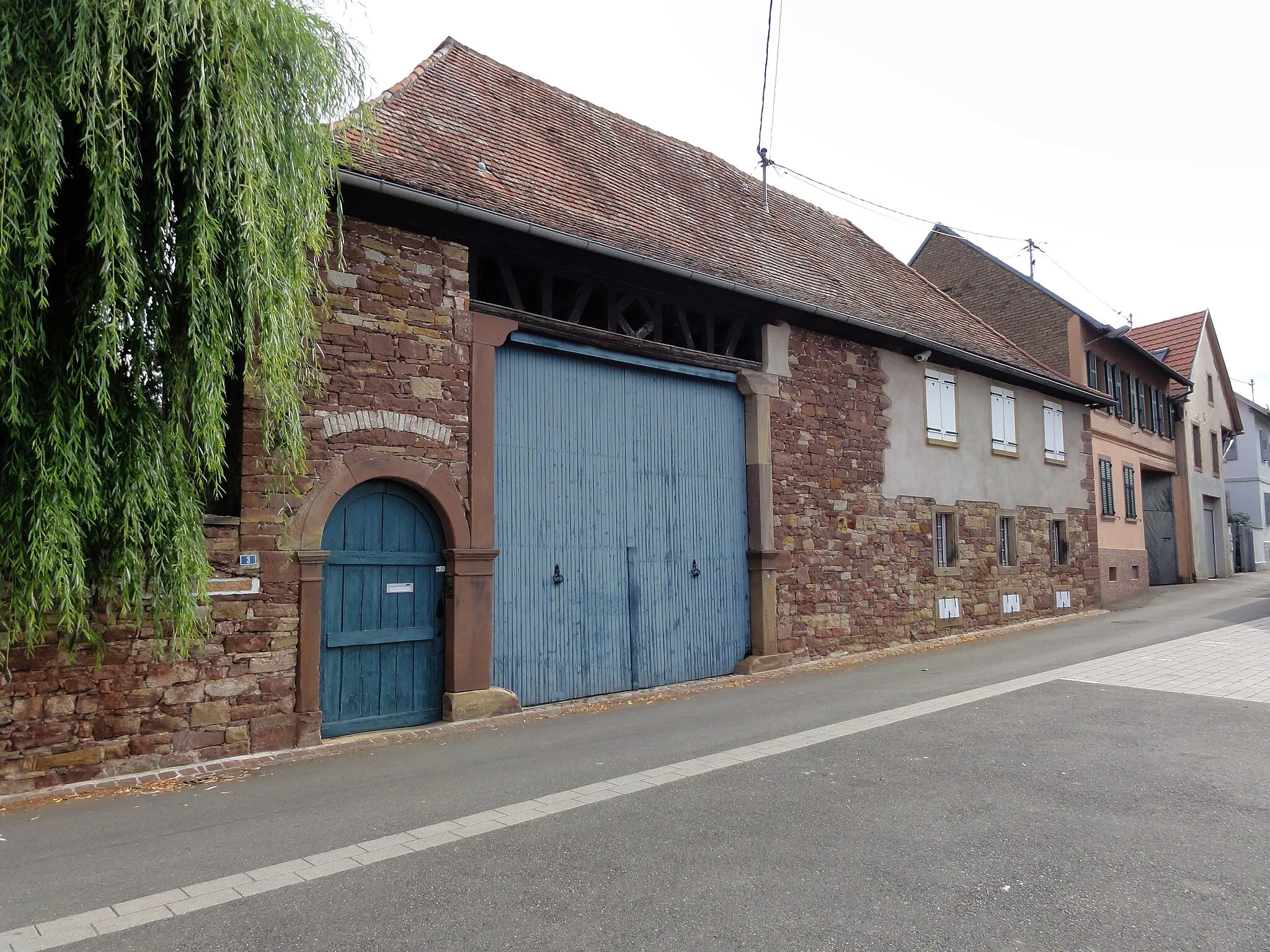 Photo showing: Alsace, Bas-Rhin, Hurtigheim, Ferme, 3 rue de la Paix.