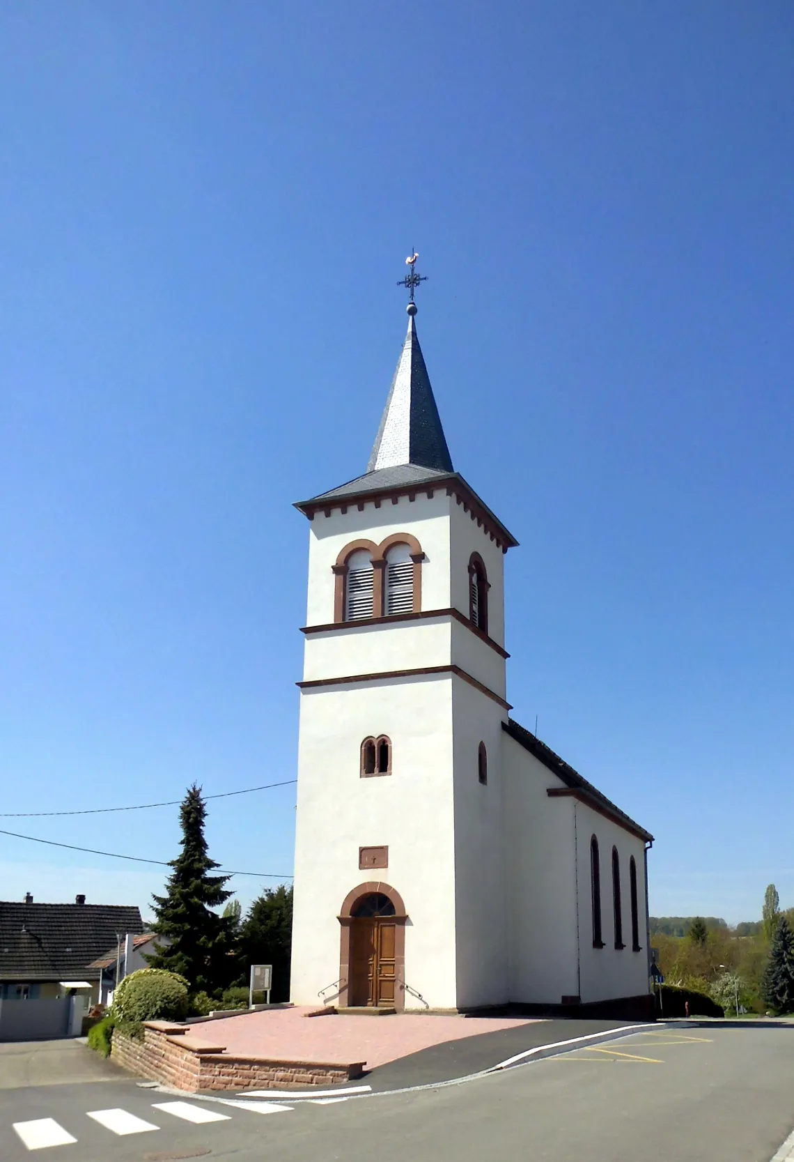 Photo showing: Le temple Protestant à Keffenach