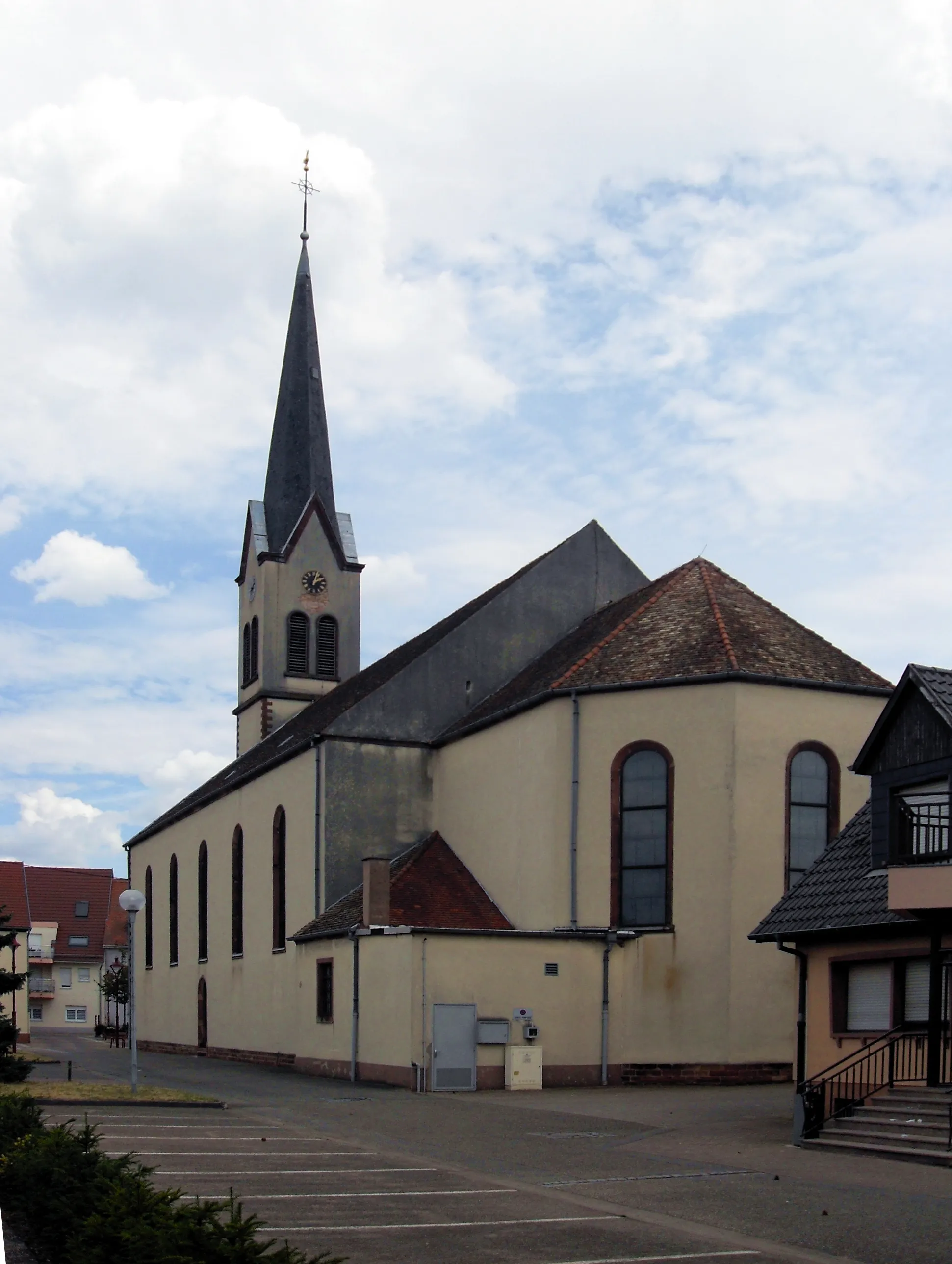 Photo showing: L'église Saint-Wendelin à Kaltenhouse, côté ouest