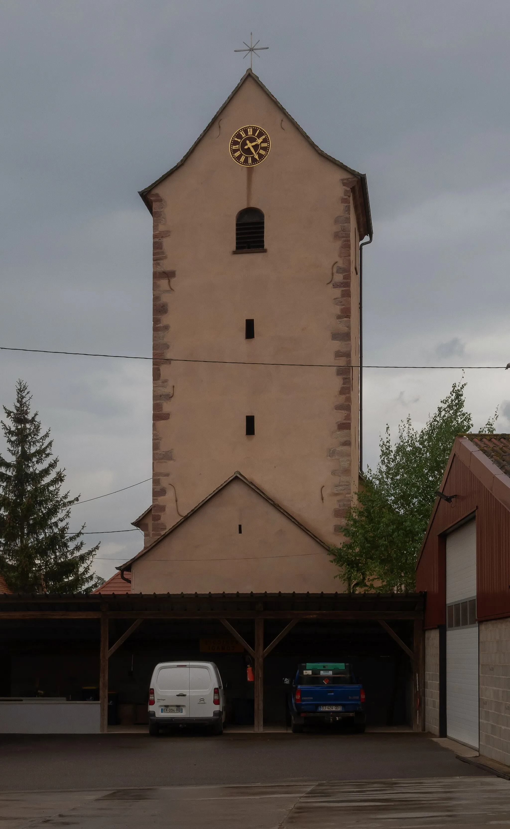 Photo showing: Landersheim, church: l'église Saint-Cyriaque
