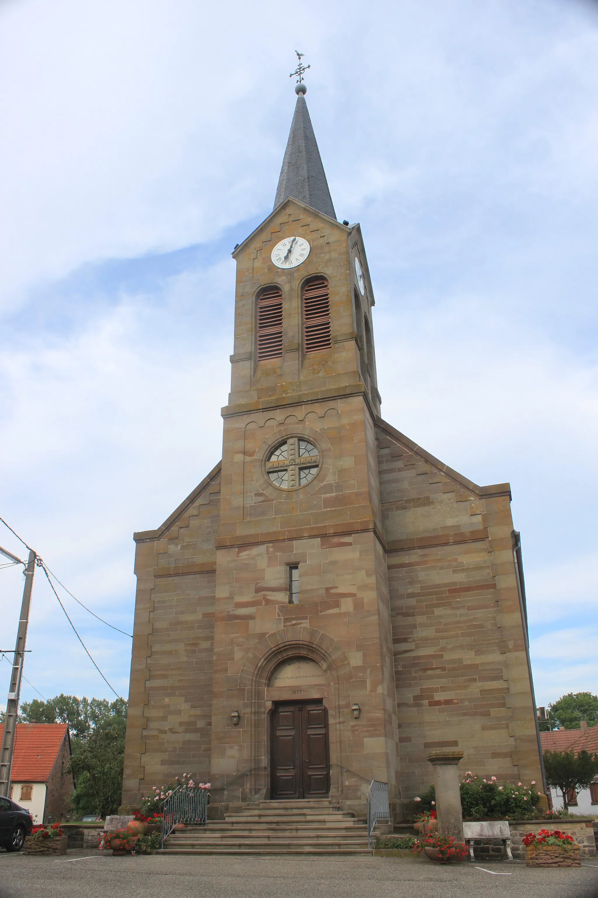 Photo showing: Eglise protestante de Lohr (67290) inaugurée le 20 octobre 1878.