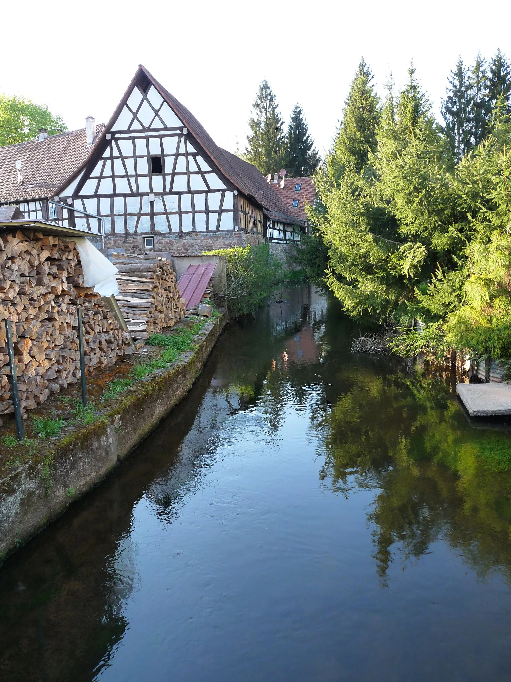 Photo showing: La Sauer à Lembach (Bas-Rhin)