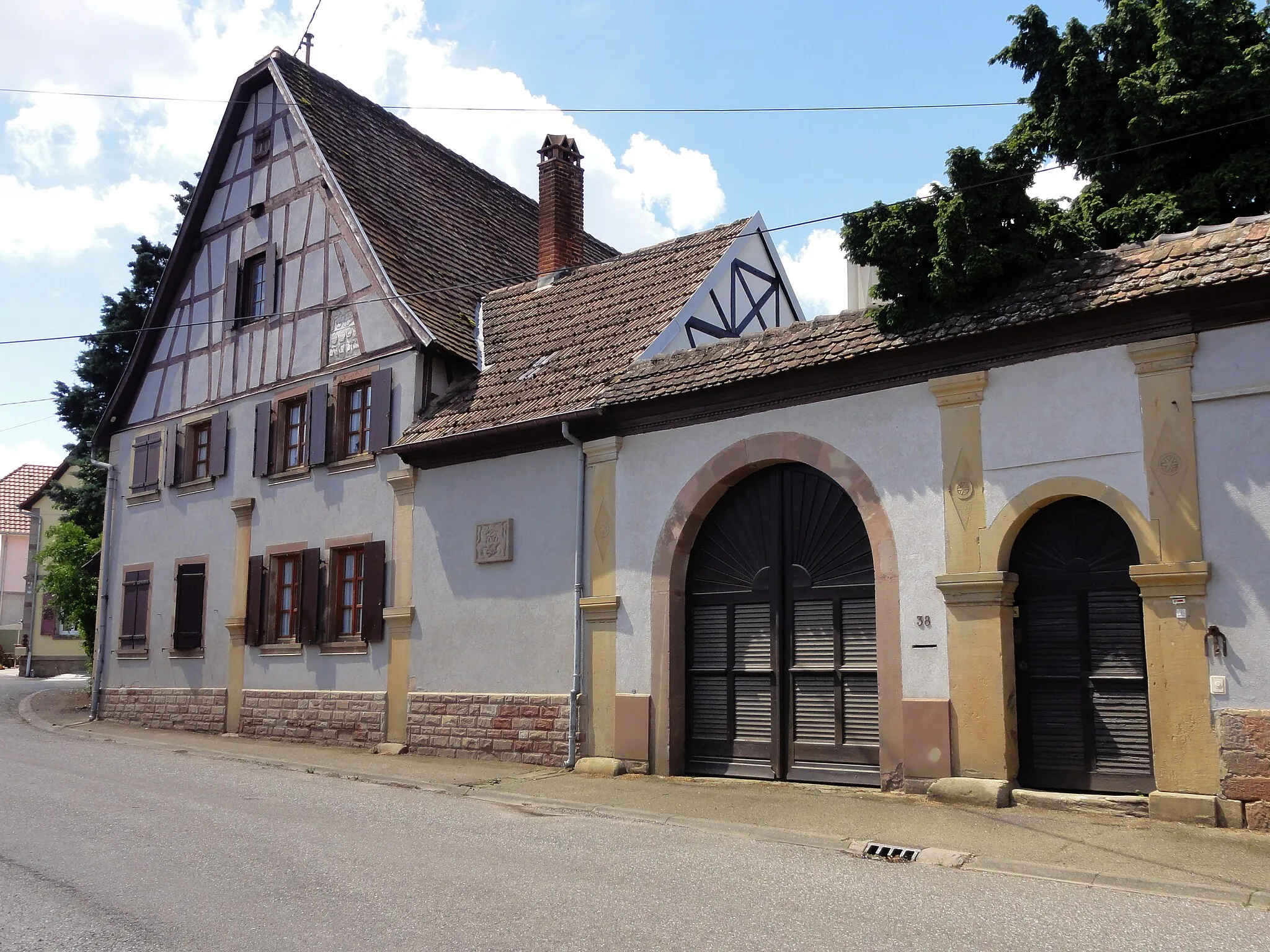 Photo showing: Alsace, Bas-Rhin, Melsheim, Ferme, 38 rue Principale.