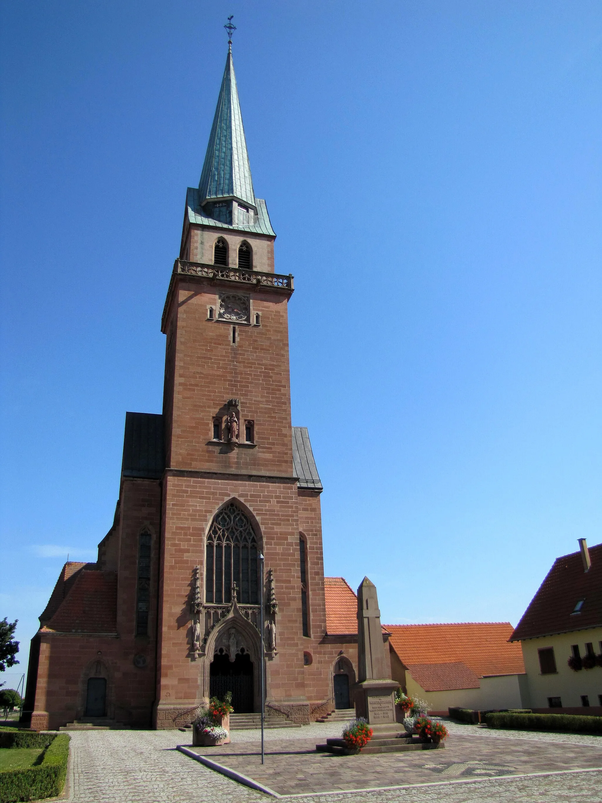 Photo showing: Alsace, Bas-Rhin, Église Saint-André de Meistratzheim (IA00023871).