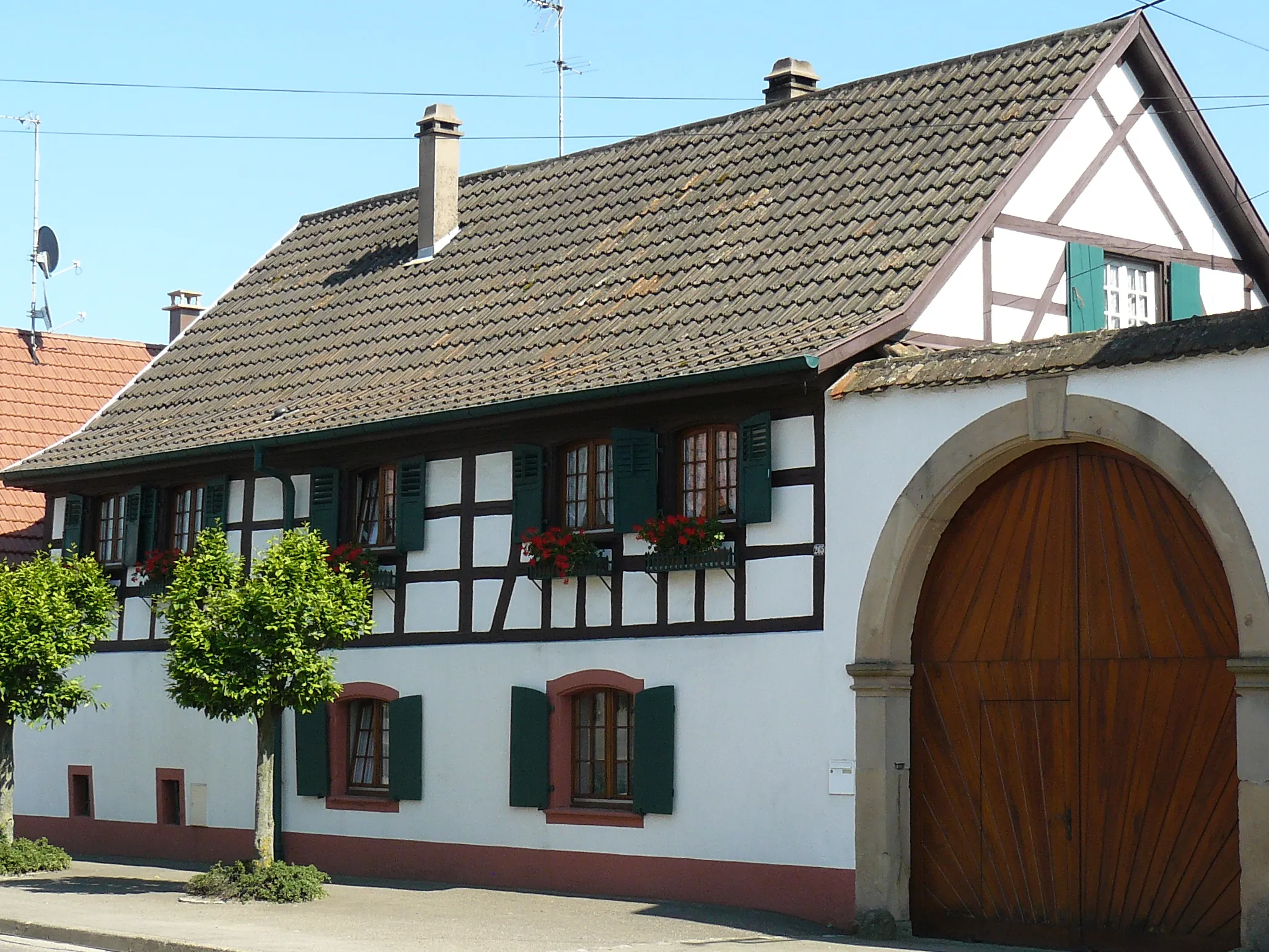 Photo showing: Maison à colombages