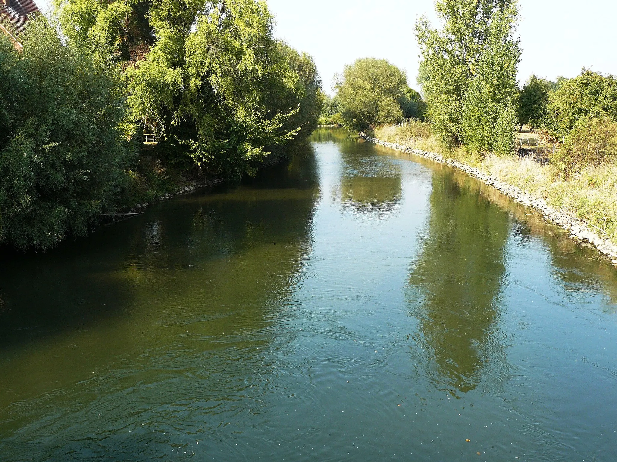 Photo showing: L'lll traversant le village de Muttersholtz