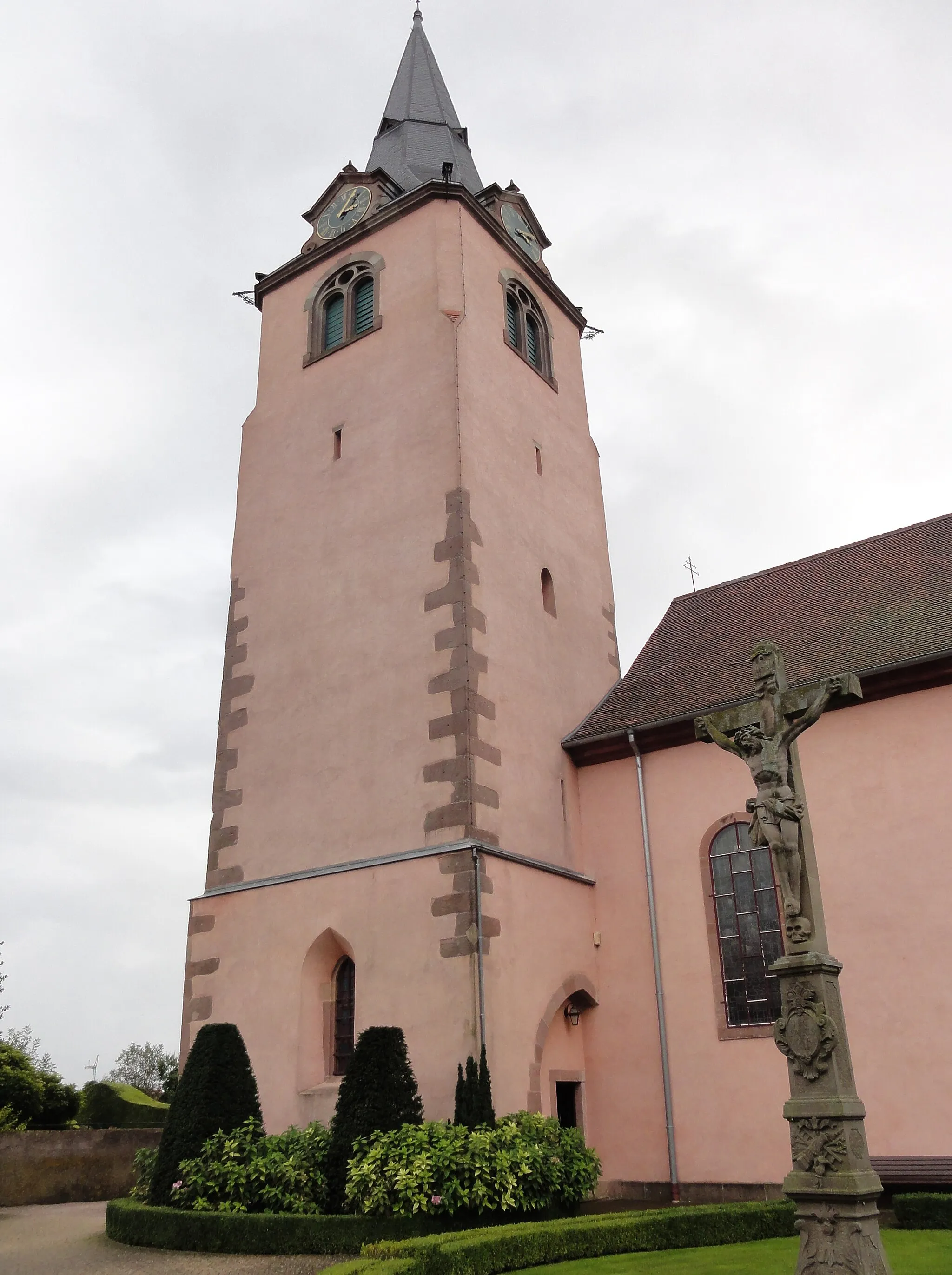 Photo showing: Alsace, Bas-Rhin, Ohnenheim, Église Saint-Grégoire (IA67010783).