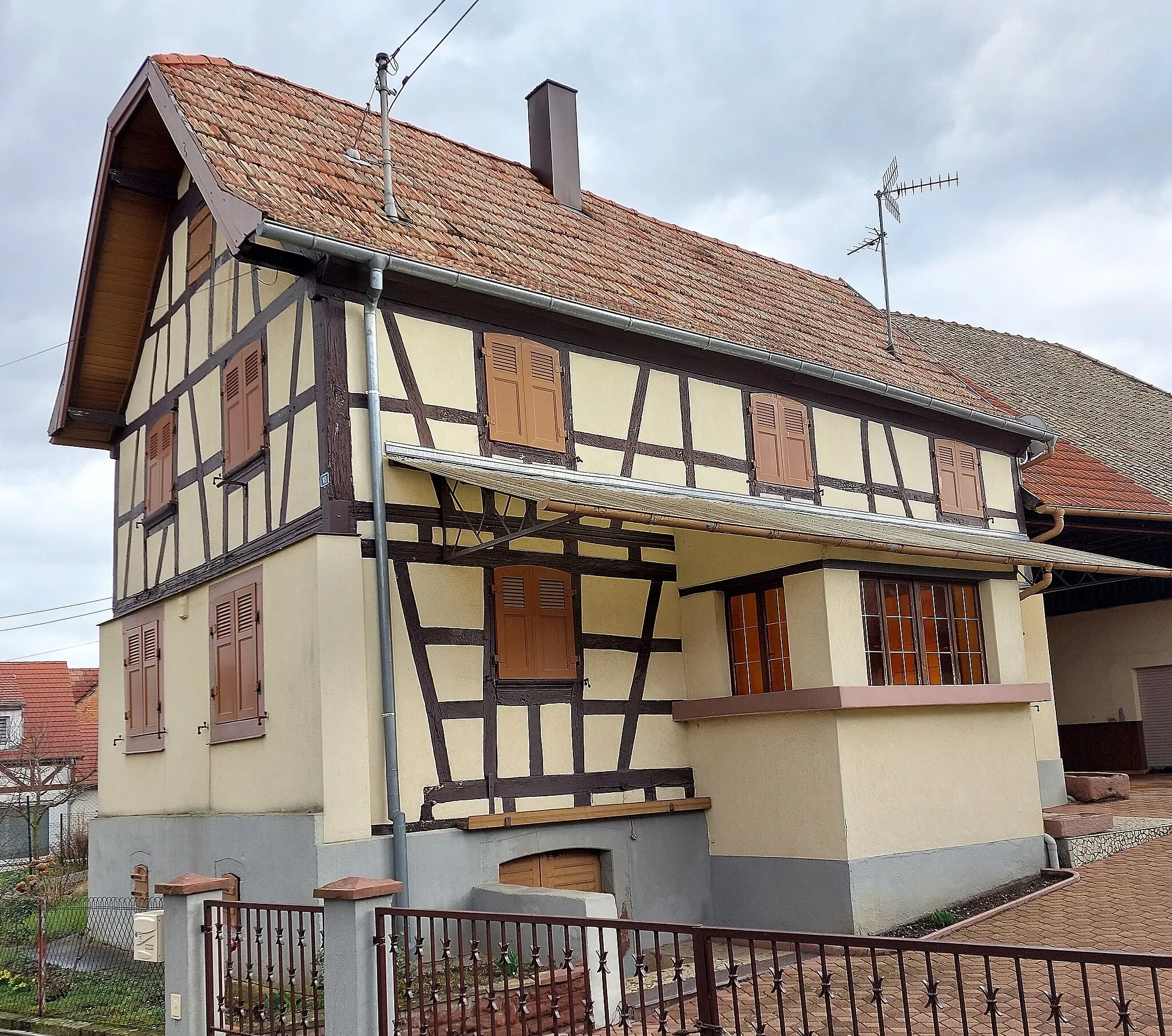 Photo showing: Maison rue de l'église à Ohlungen