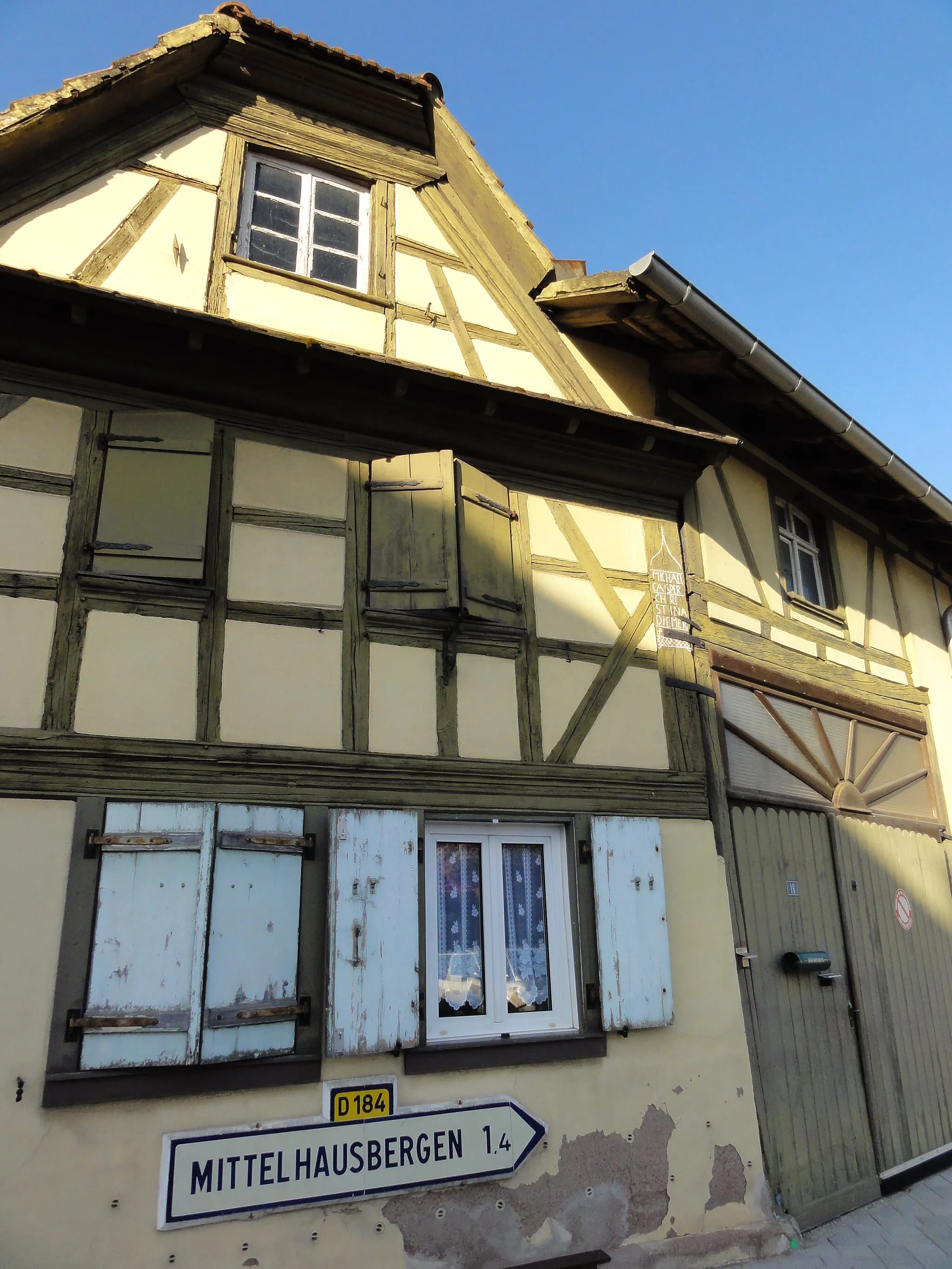 Photo showing: Alsace, Bas-Rhin, Niederhausbergen, Ferme, 16 rue de Hoenheim.