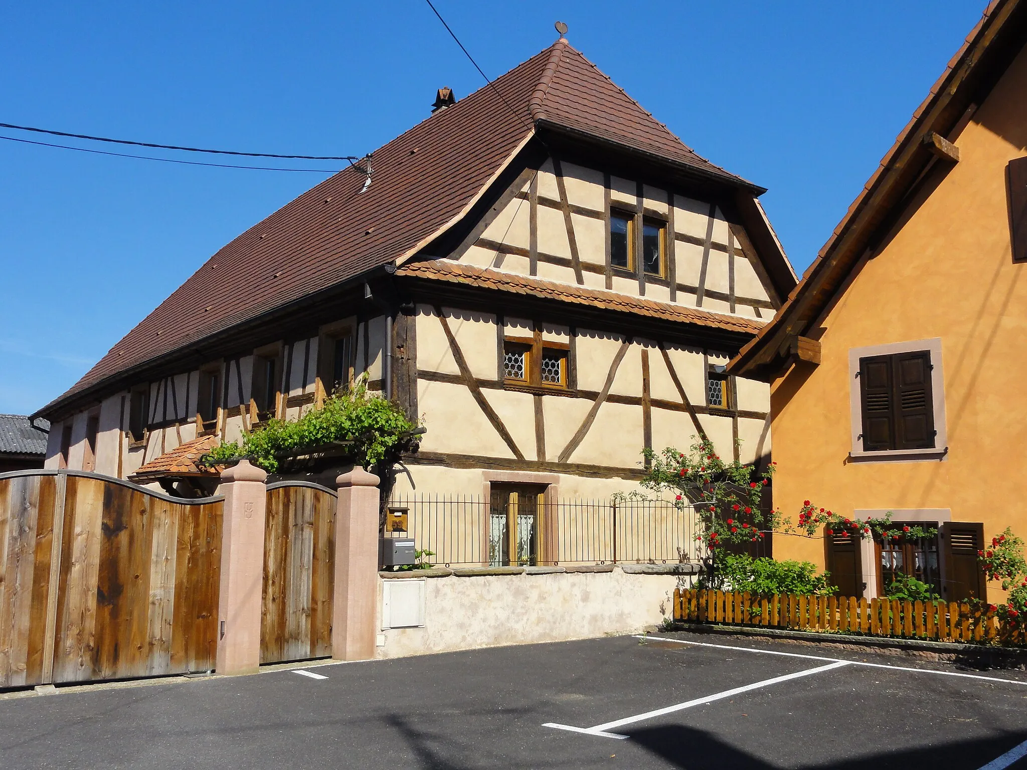 Photo showing: Alsace, Bas-Rhin, Niedermodern, Ferme, 59 Grand'Rue.