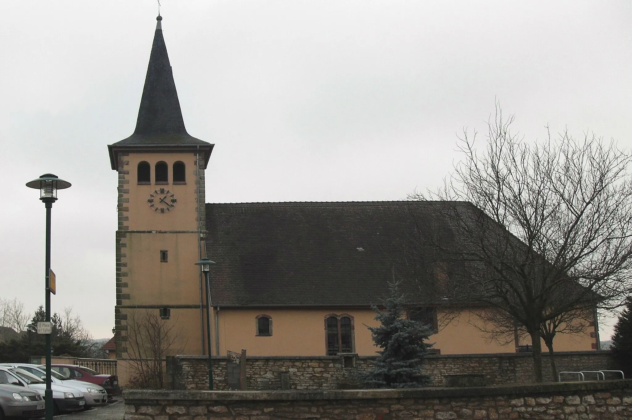 Photo showing: L'église reformée à Rauwiller