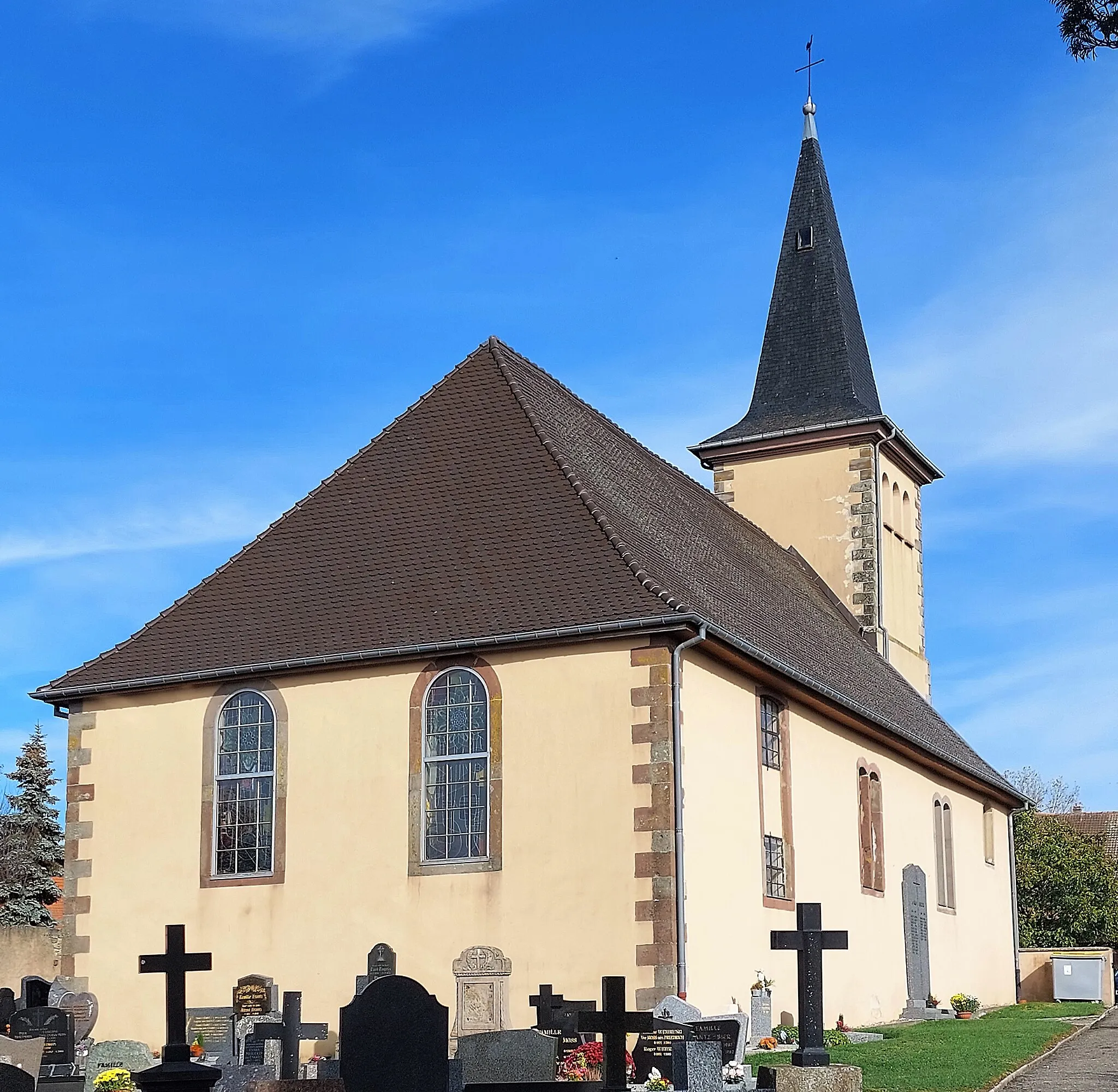 Photo showing: Église protestante de Rauwiller