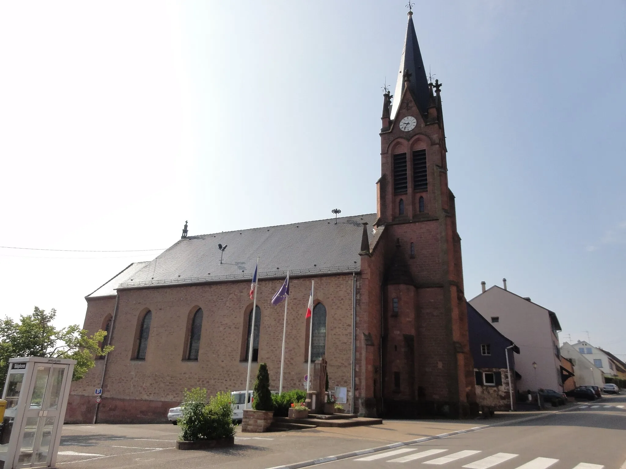 Photo showing: Alsace, Bas-Rhin, Reinhardsmunster, Église Saint-Léger (IA67007616)