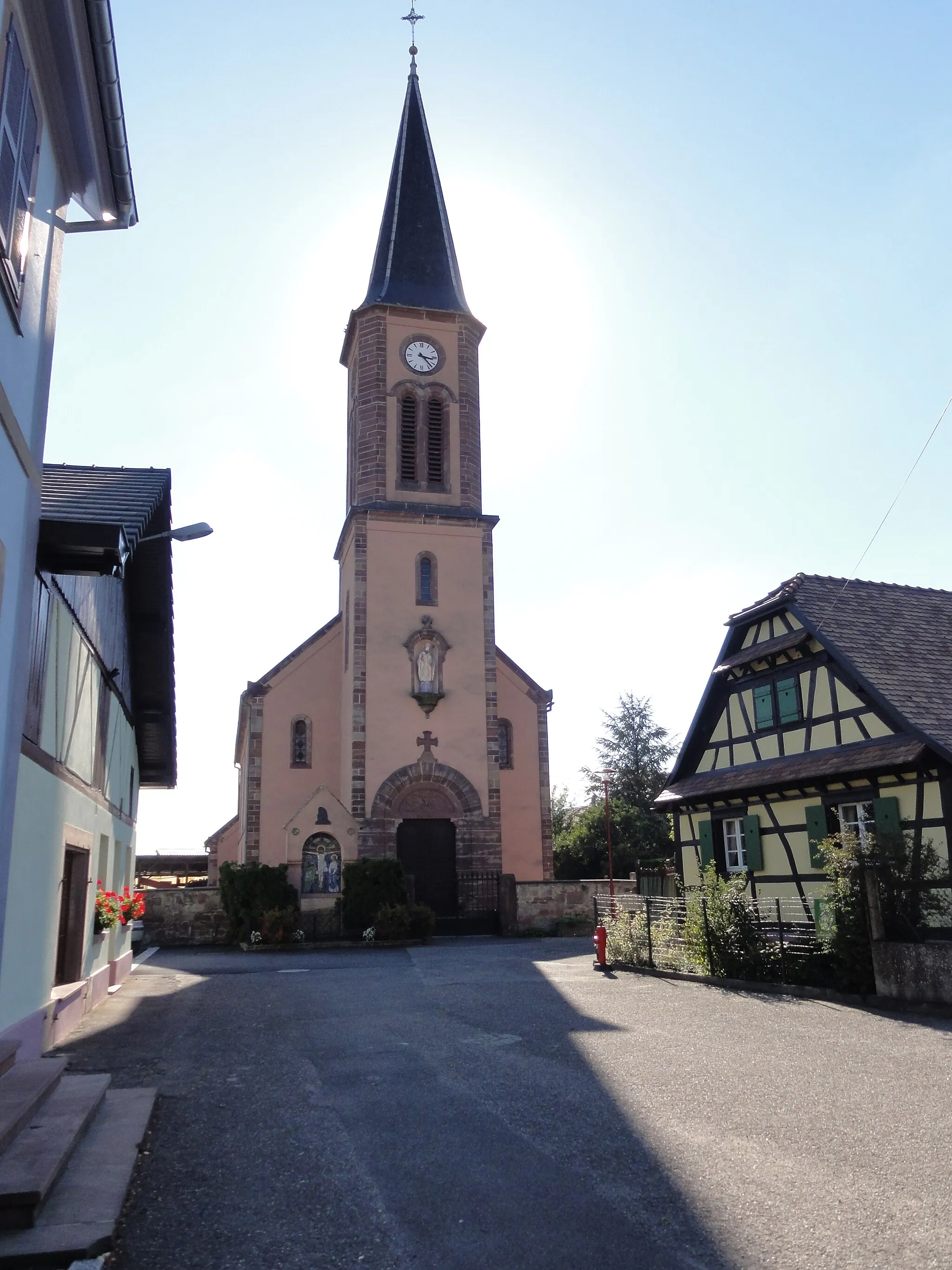 Photo showing: Alsace, Bas-Rhin, Richtolsheim, Église Saint-Arbogast (IA67010643).