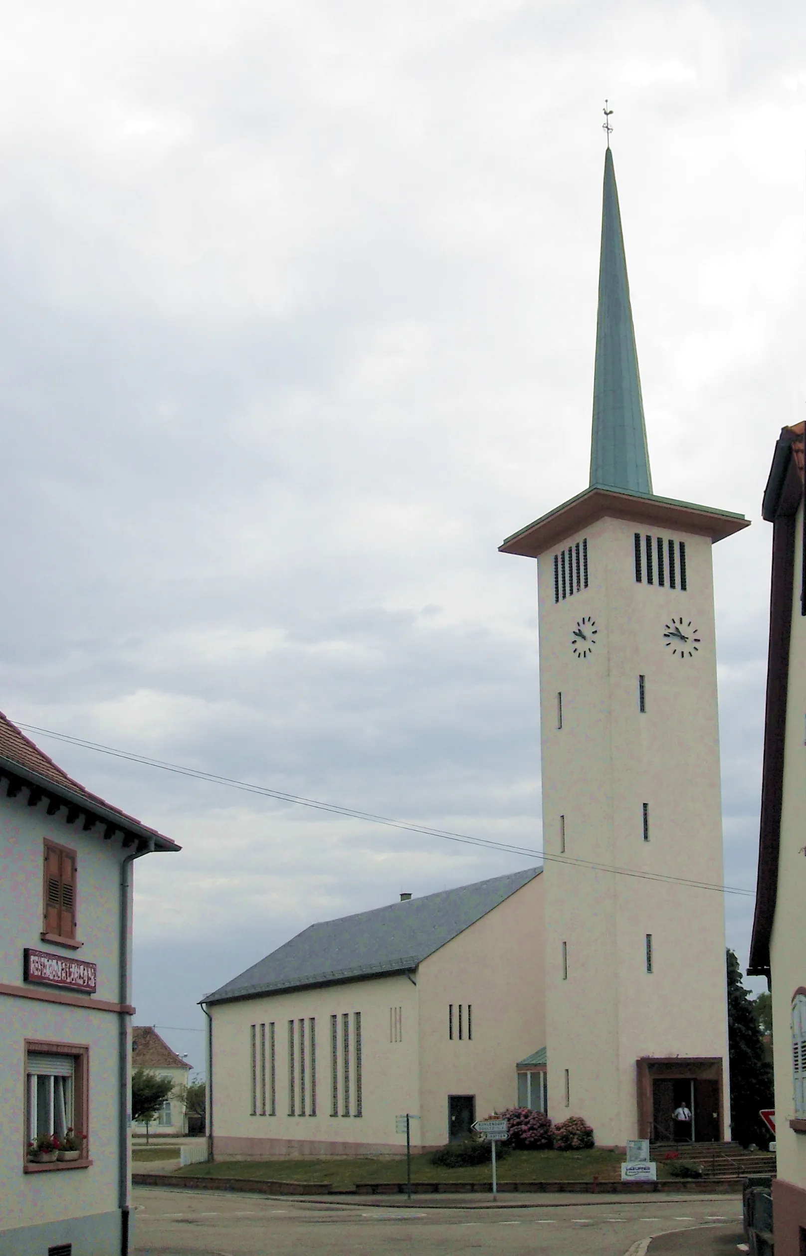 Photo showing: Le Temple Protestant à Rittershoffen