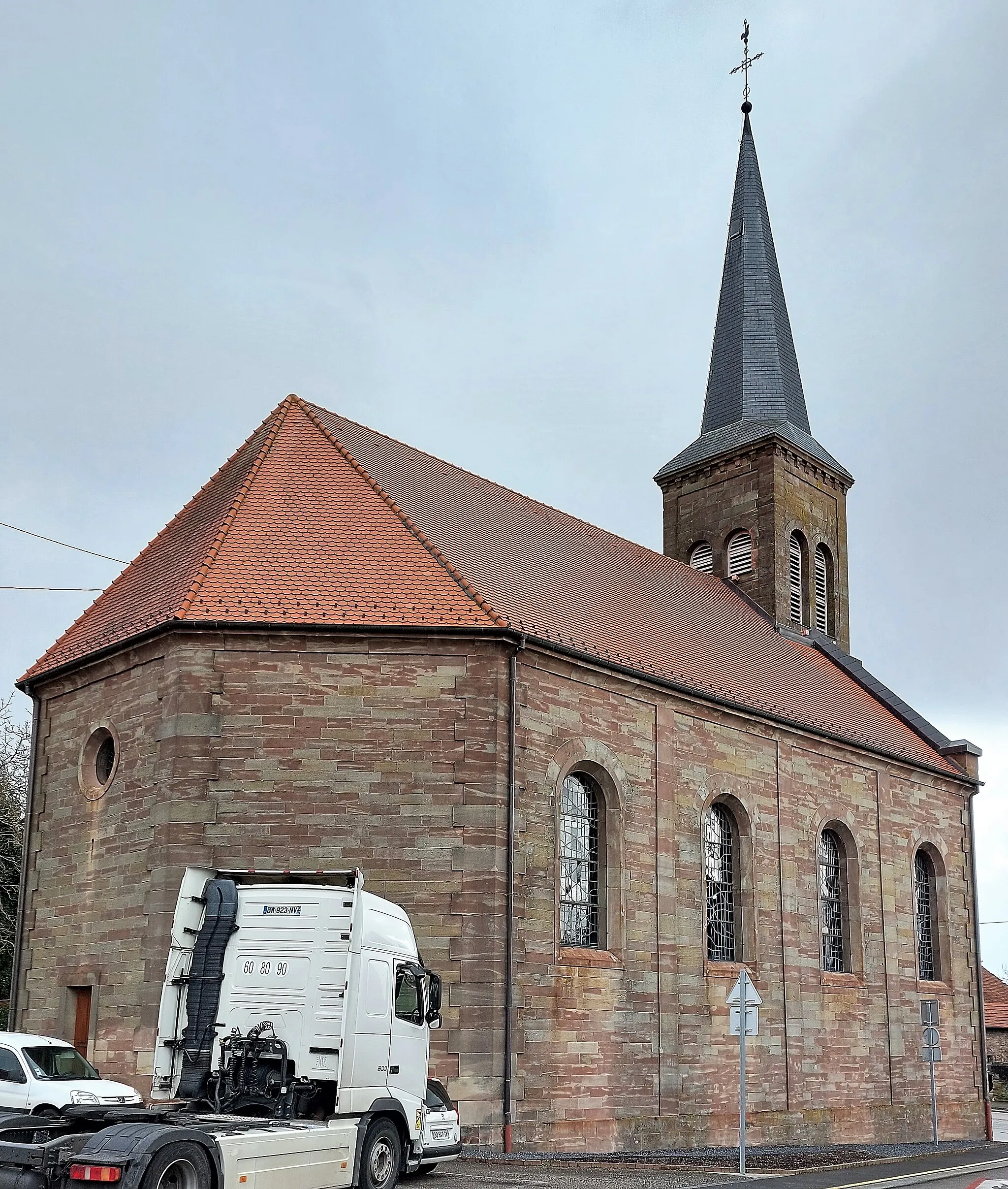 Photo showing: Église protestante de Petersbach