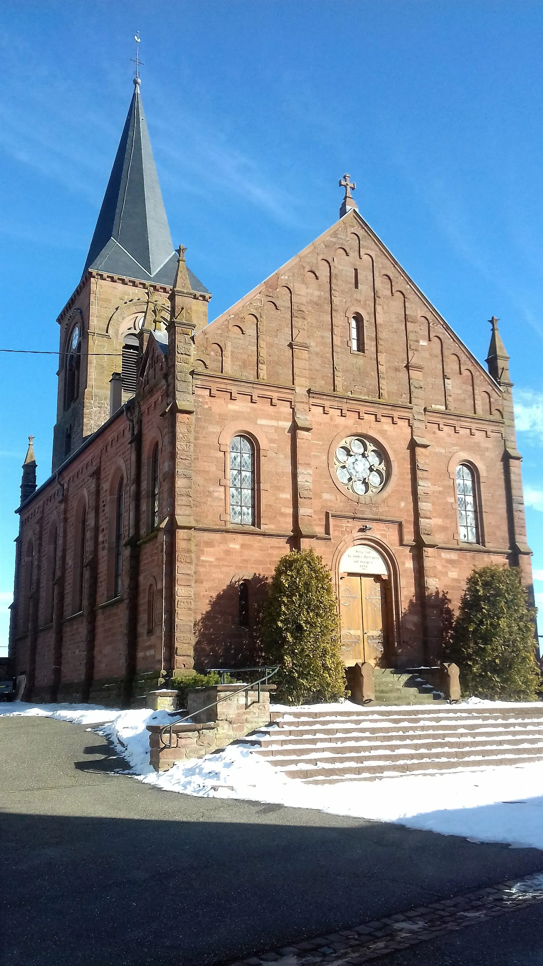 Photo showing: Eglise protestante de Printzheim