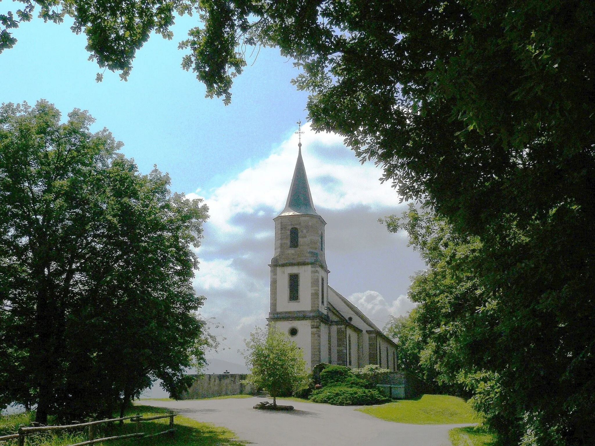 Photo showing: Église Saint-Gilles (Hohawrth) vue par l'arrière, Saint-Pierre-Bois
