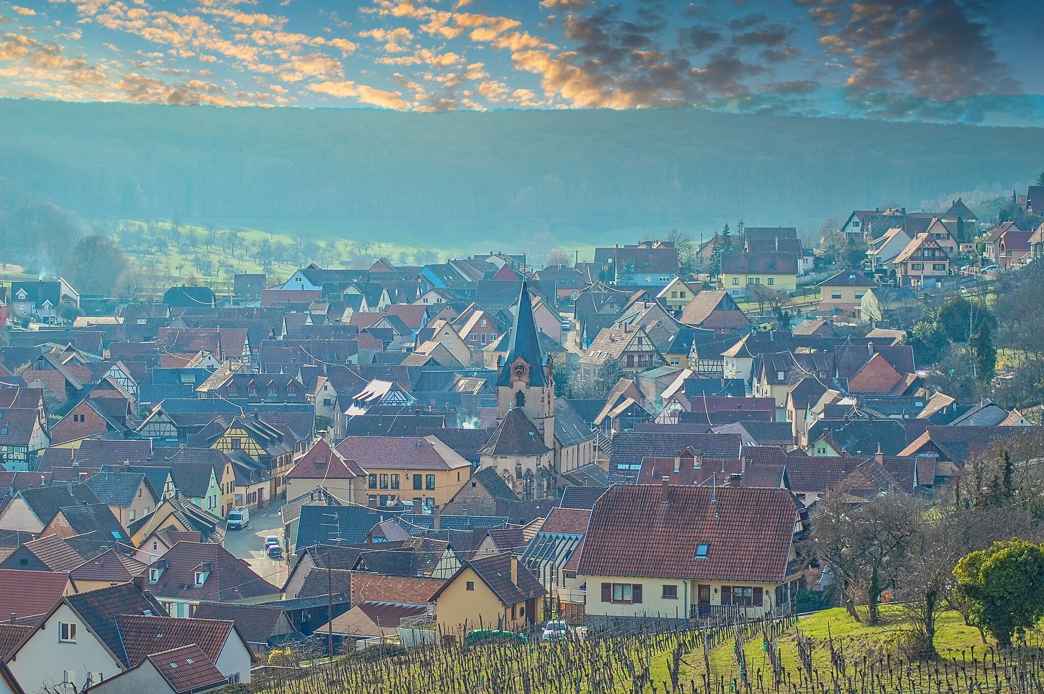 Photo showing: A very nice view of a very nice place: Rosenwiller, a village in Alsace.