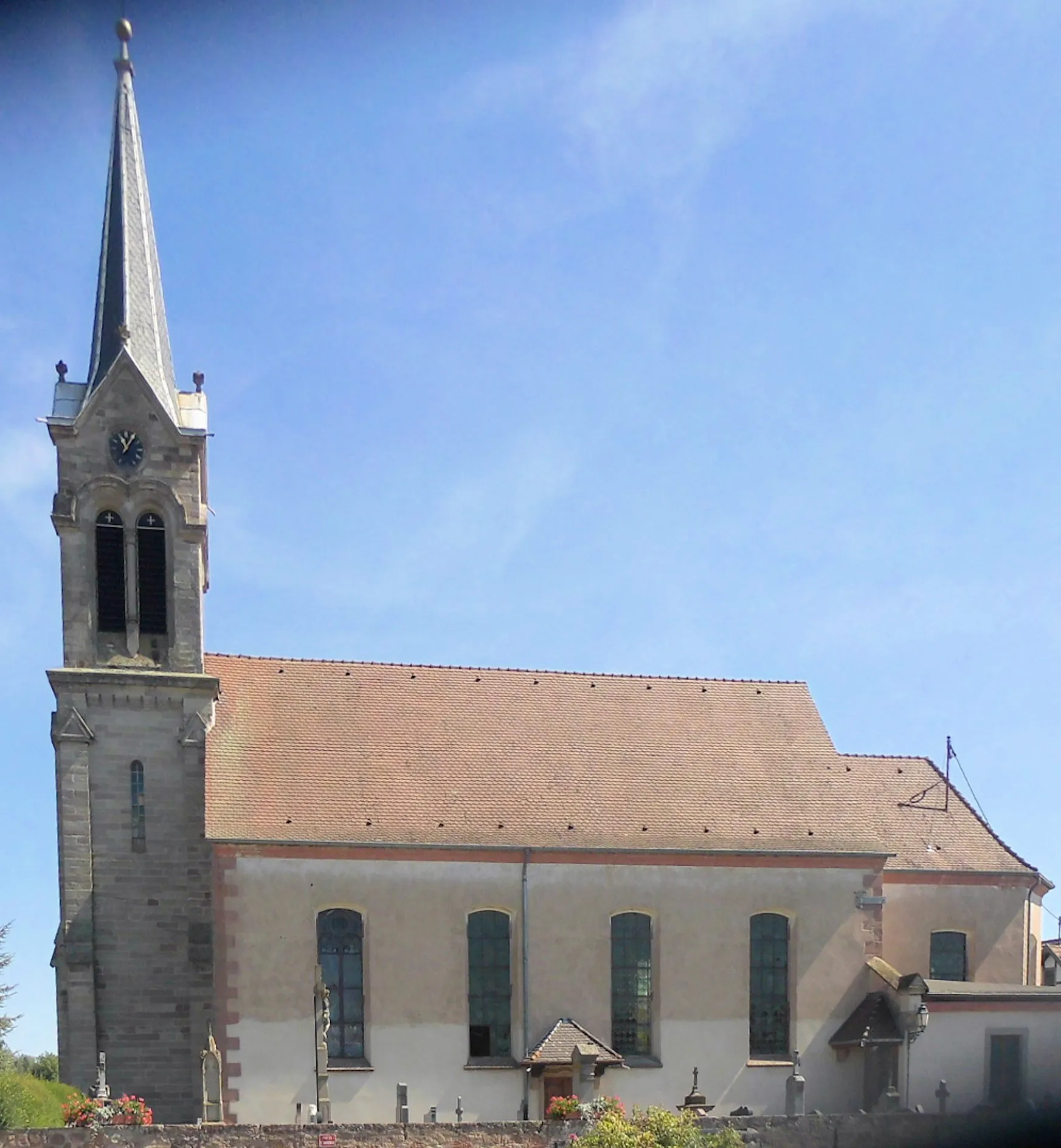 Photo showing: L'église Saint-Jean-Baptiste de Saasenheim