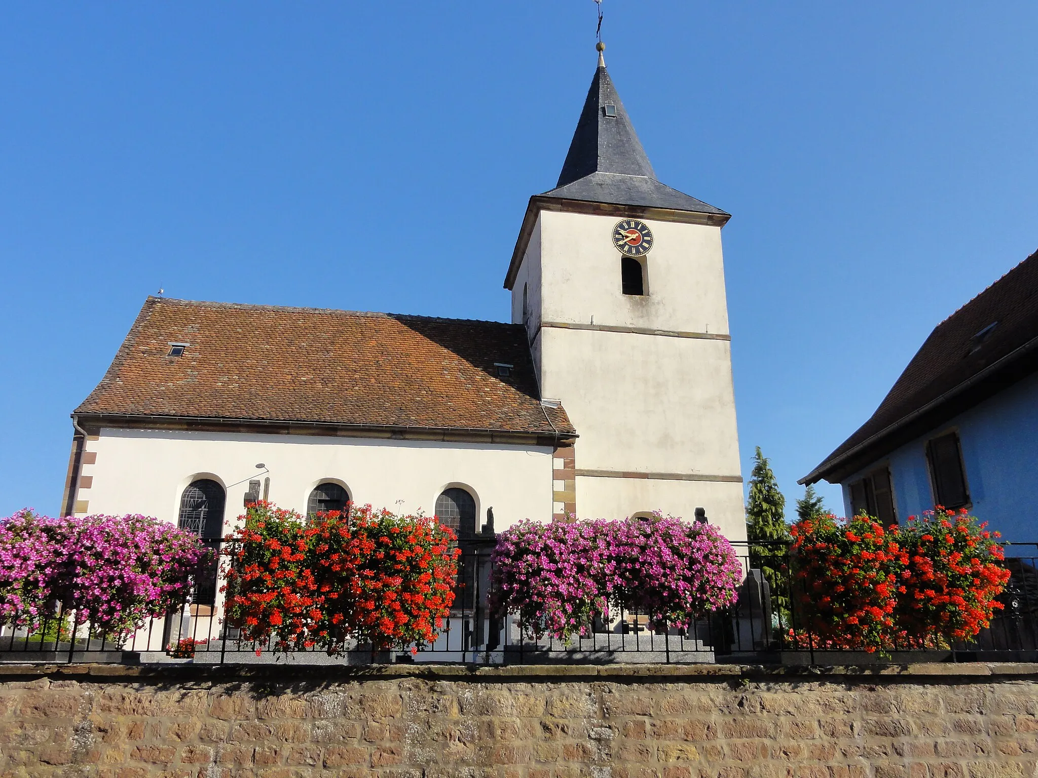 Photo showing: Alsace, Bas-Rhin, Kleinfrankenheim, Église Saint-Georges (IA67006327).