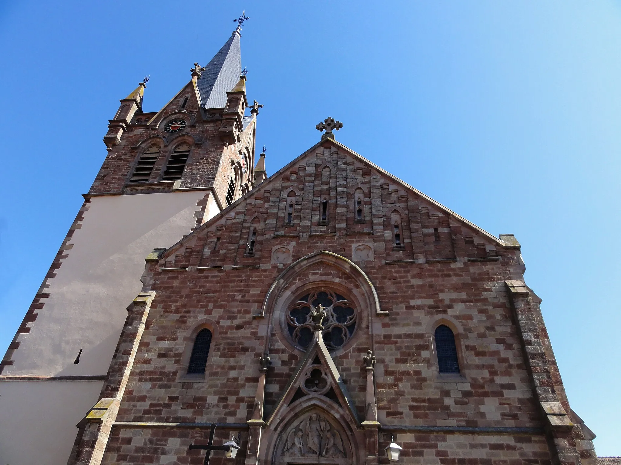 Photo showing: Alsace, Bas-Rhin, Schnersheim, Église Saint-Étienne (IA67006321).