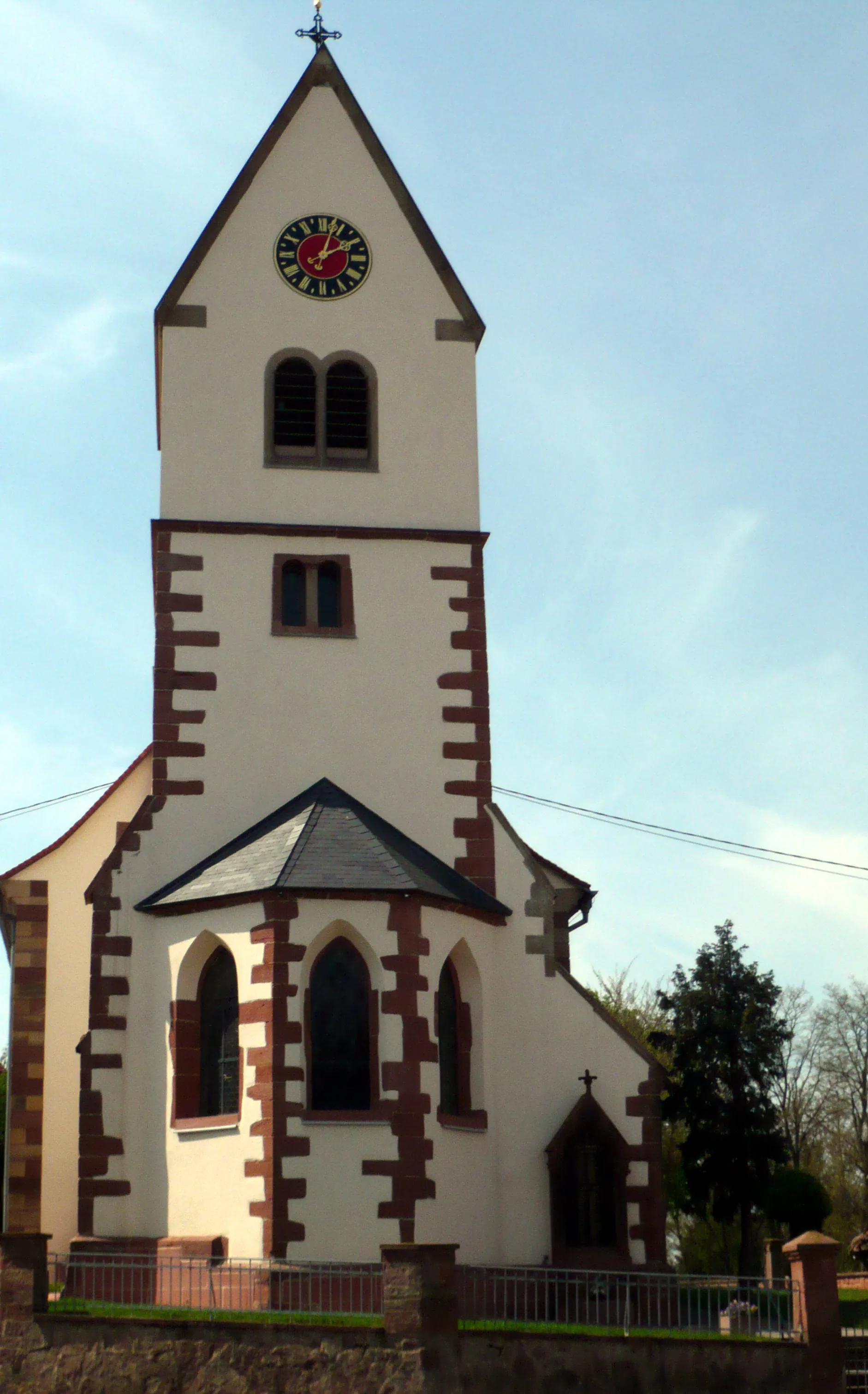 Photo showing: Protestantische Kirche Sankt Stephan in Waltenheim-sur-Zorn; Eglise St.-Etienne de Waltenheim-sur-Zorn; Church of Waltenheim-sur-Zorn