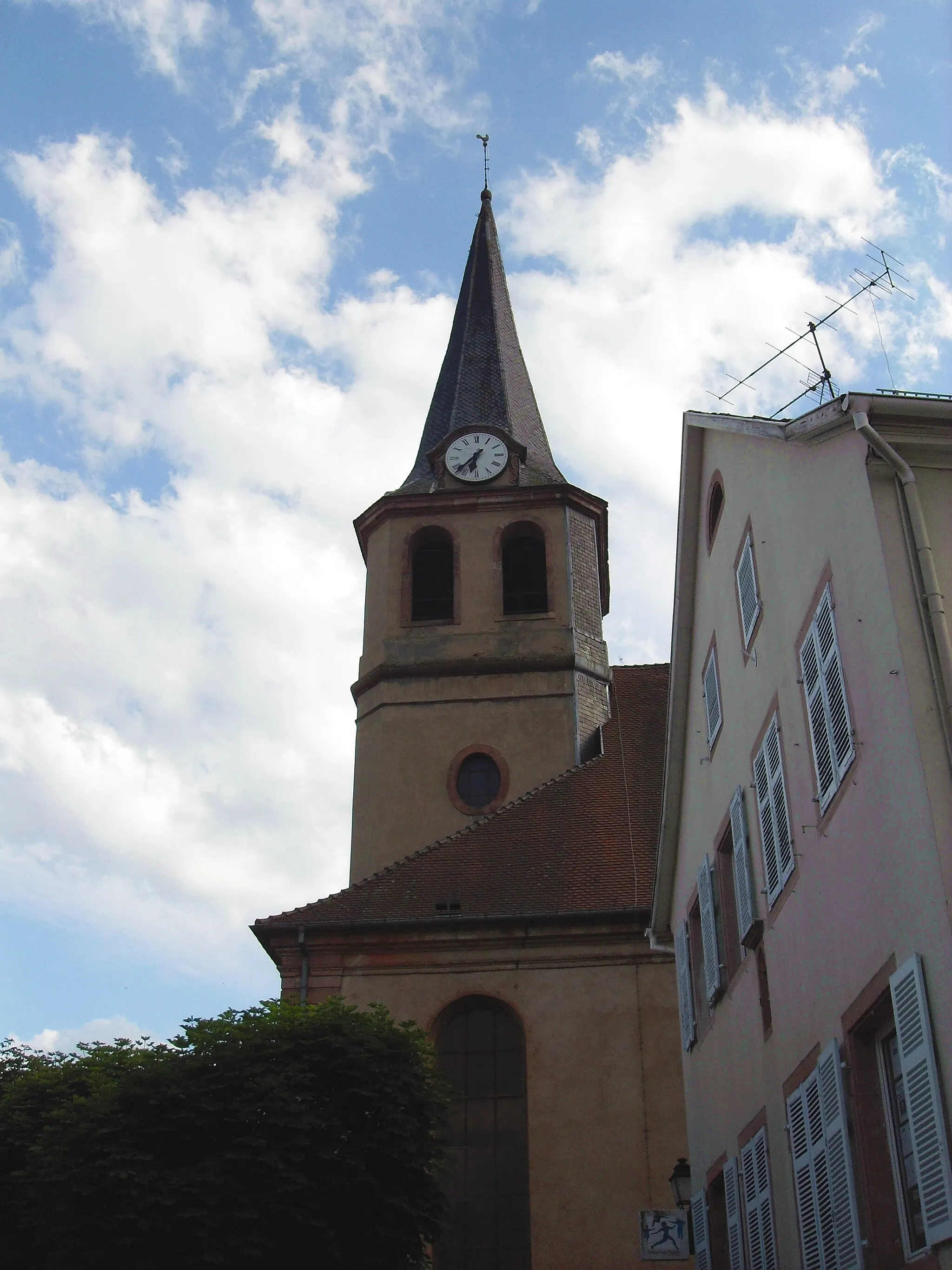 Photo showing: La tour d'église Notre-Dame-de-l'Assomptionà Villé