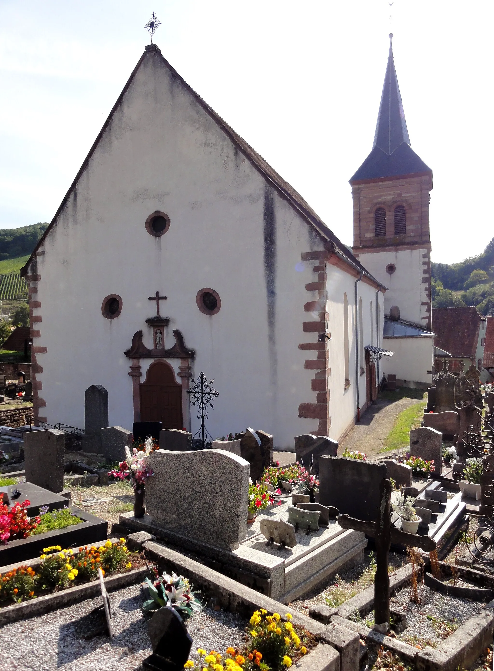 Photo showing: Alsace, Bas-Rhin, Albé, Église Saint-Wendelin (IA67010399).