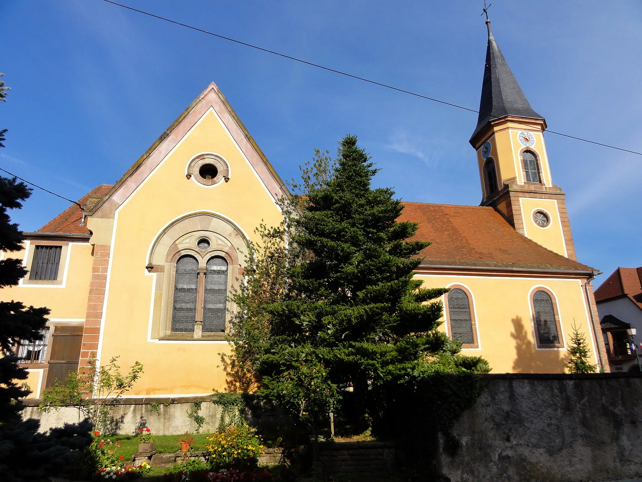 Photo showing: Alsace, Bas-Rhin, Triembach-au-Val, Église Saint-Christophe (IA67009411).