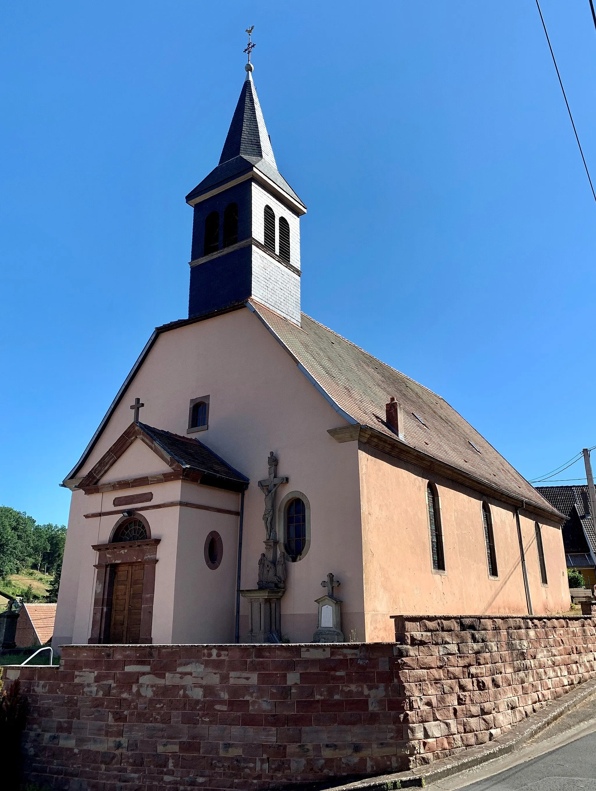 Photo showing: Église Saint-Barthélemy de Tieffenbach dans le Bas-Rhin (France)