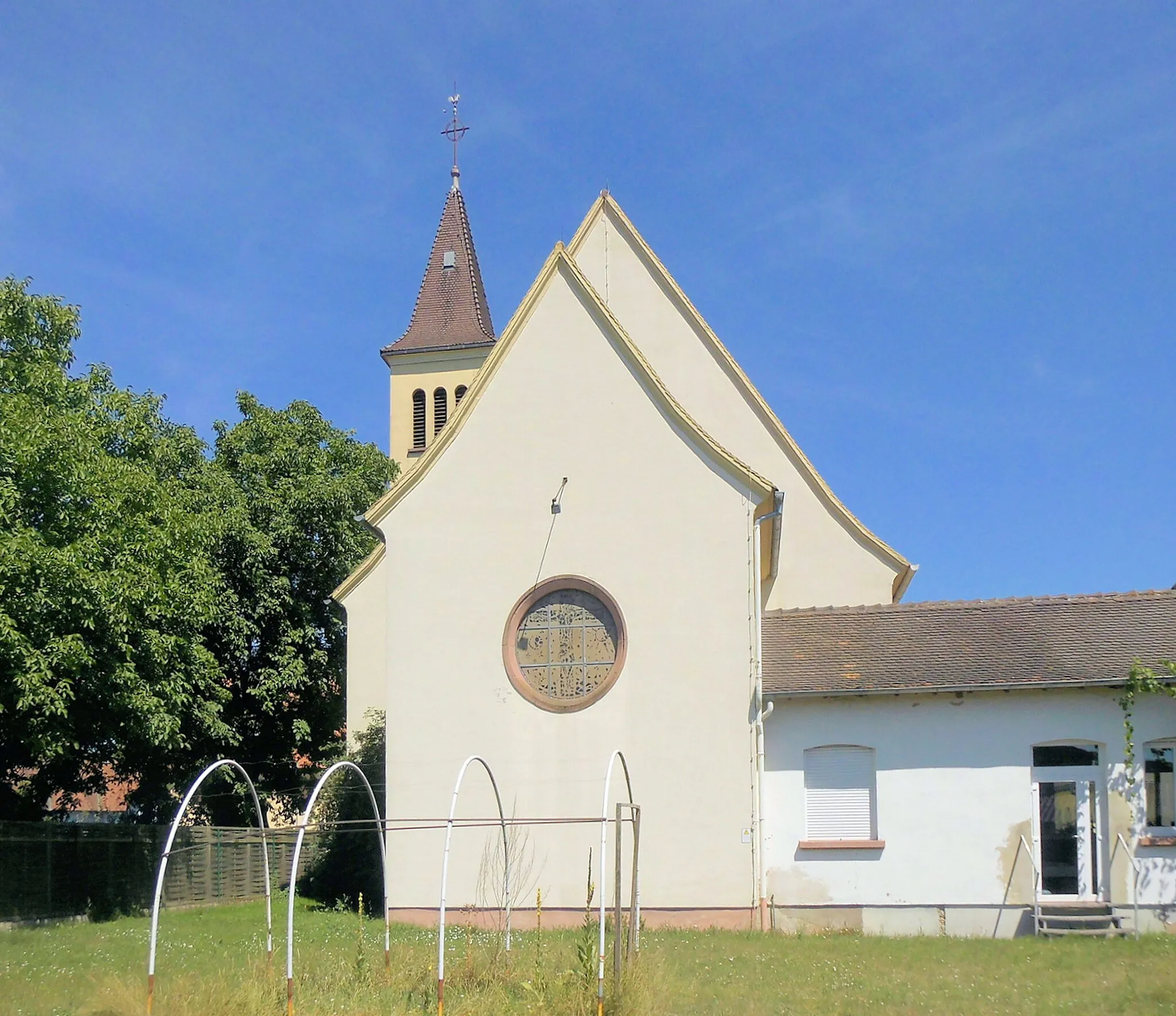 Photo showing: L'église Saint-Sébastien de Witternheim, côté sud