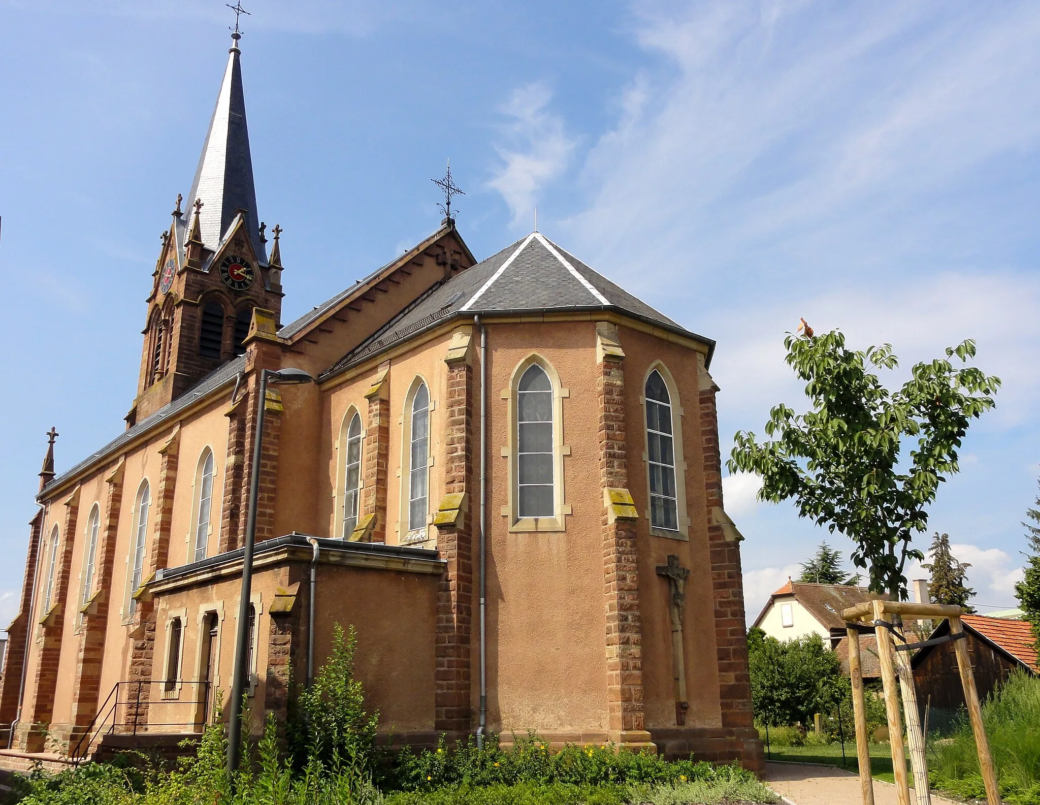Photo showing: Alsace, Bas-Rhin, Wiwersheim, Église Saint-Cyriaque (IA67001024).