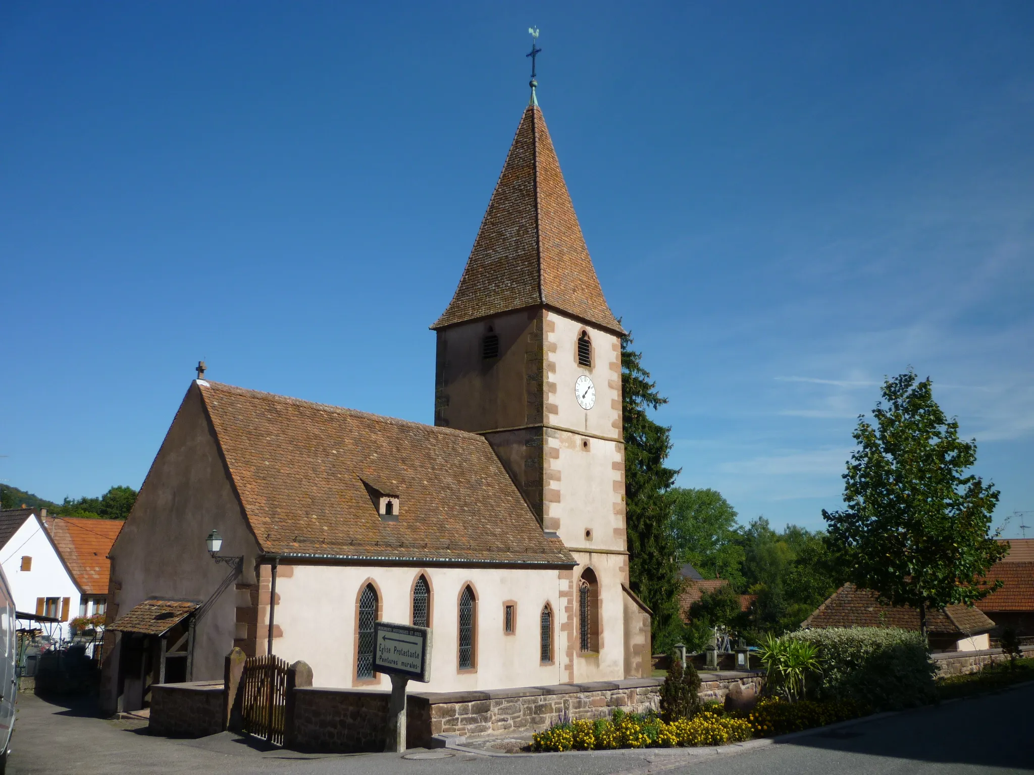 Photo showing: Temple protestant de Weiterswiller
