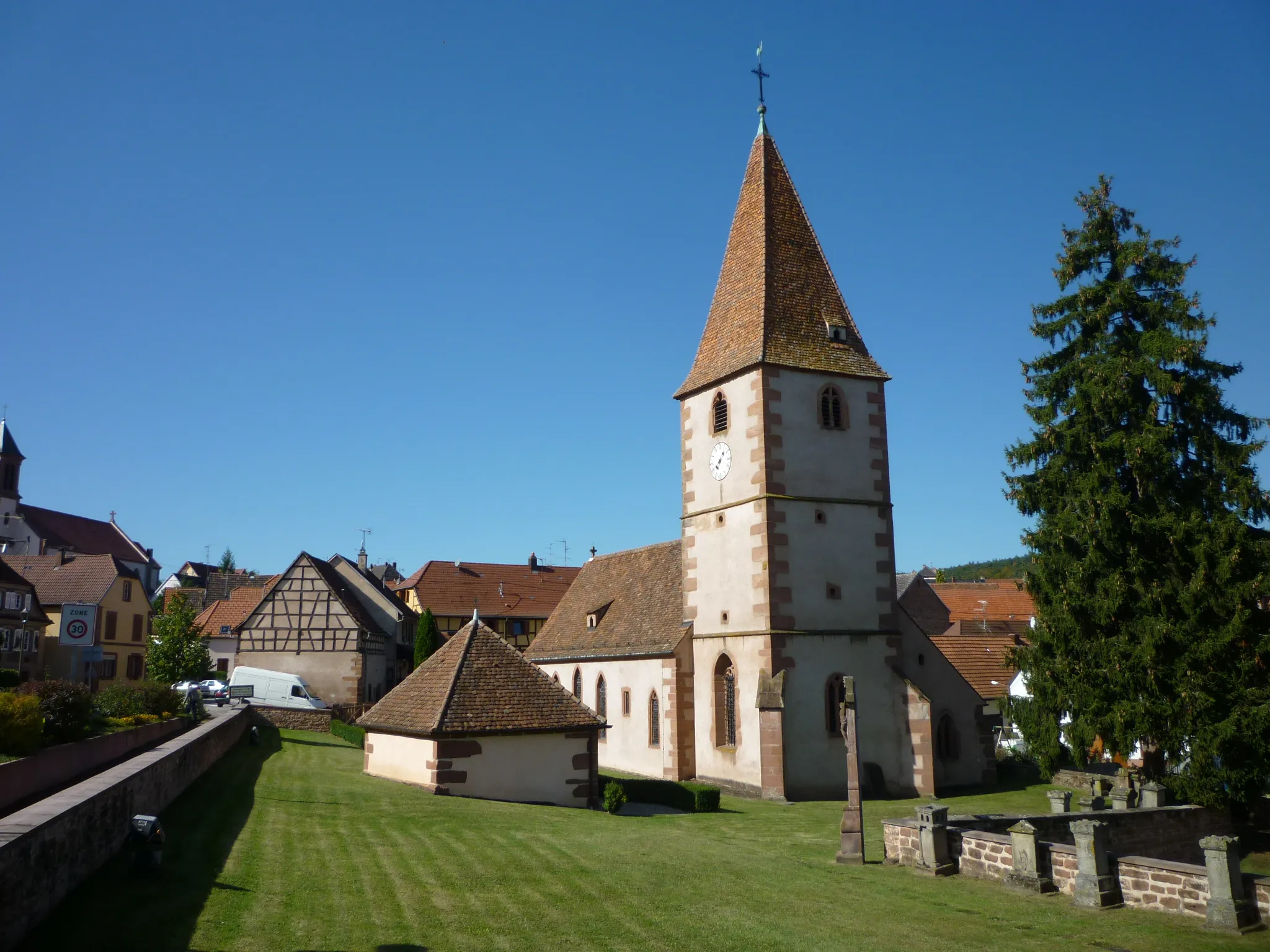 Photo showing: Temple protestant de Weiterswiller