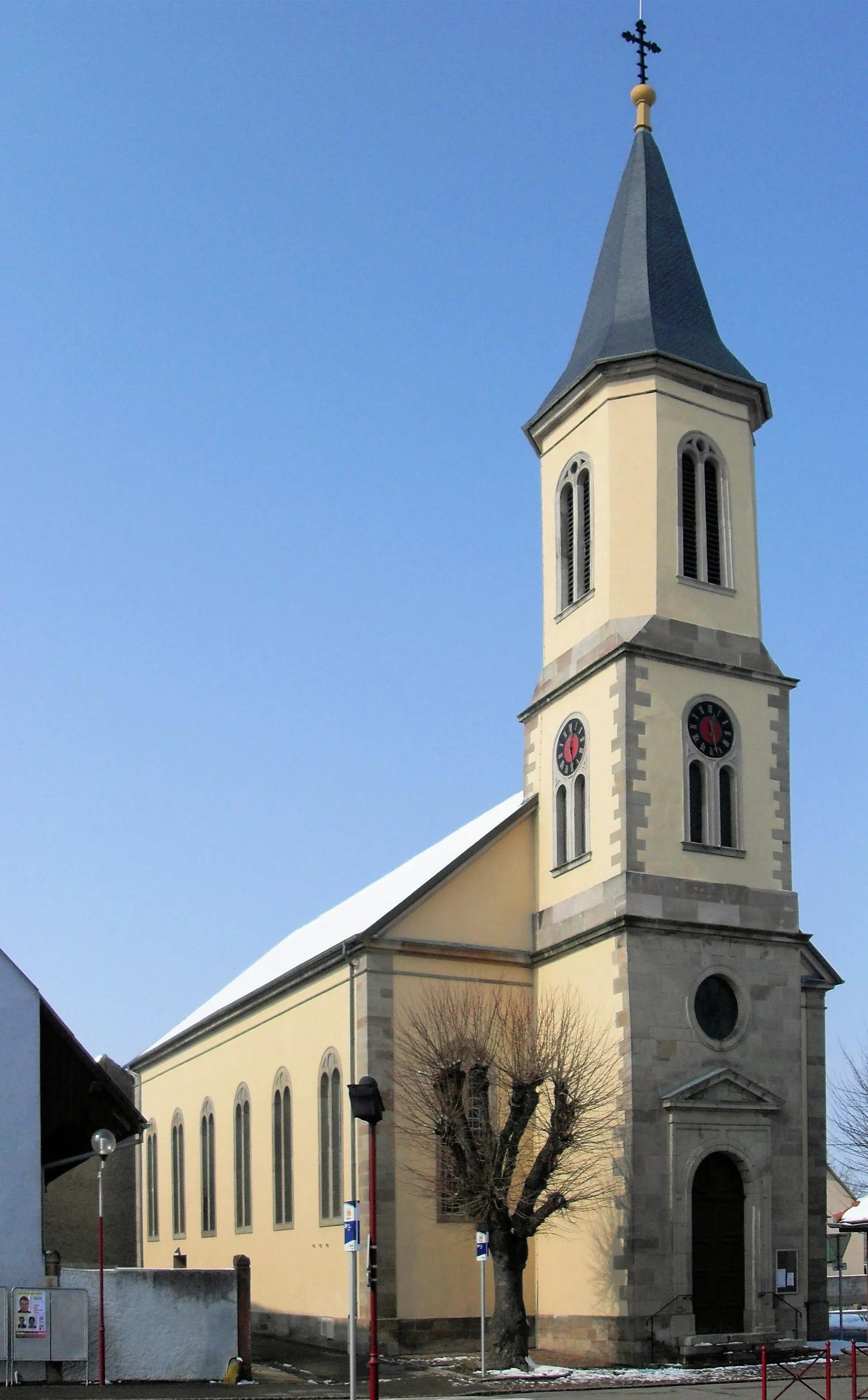 Photo showing: L'église luthérienne à Algolsheim