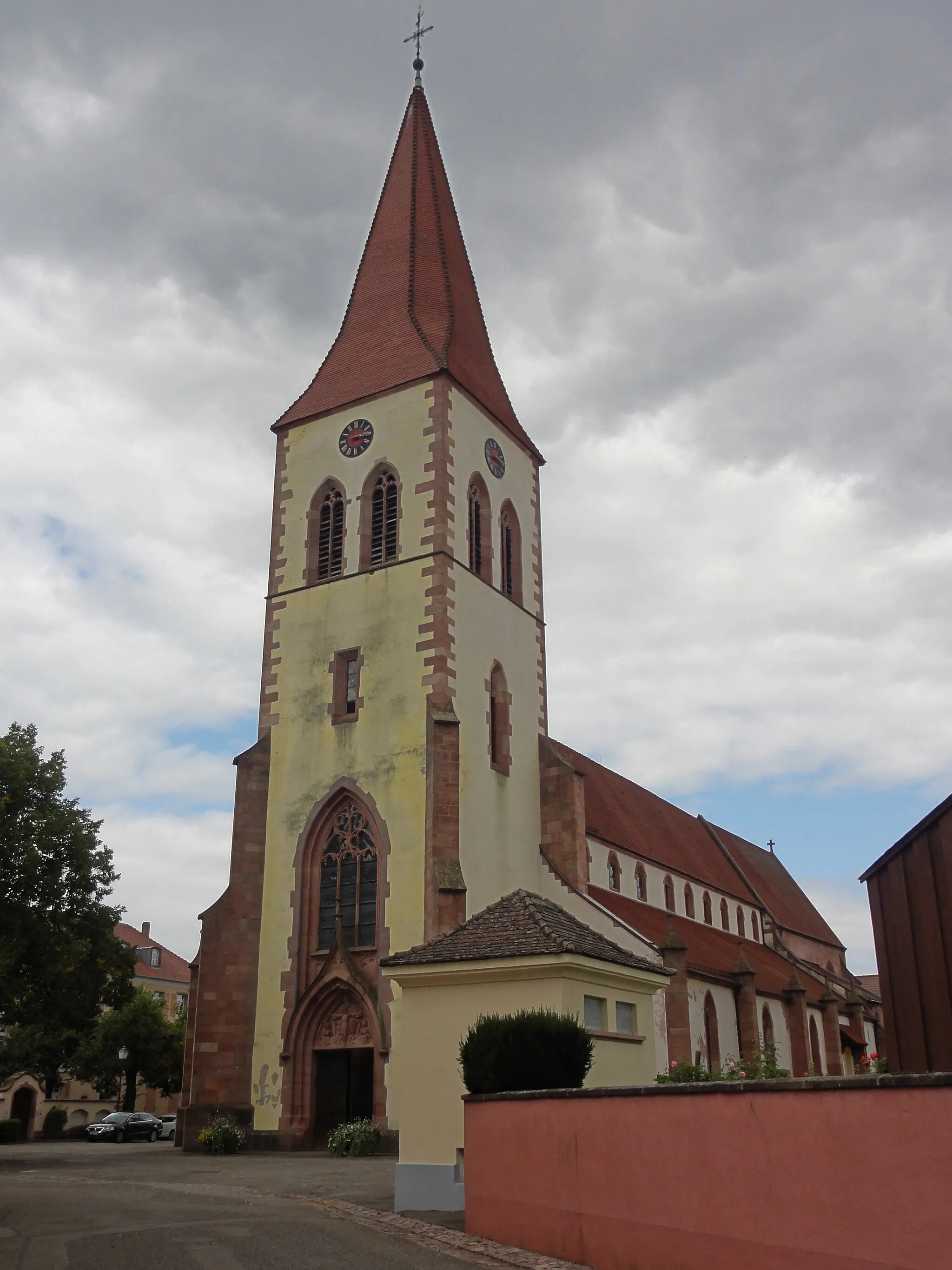 Photo showing: Alsace, Haut-Rhin, Ammerschwihr, Église Saint-Martin (XVIe) (PA00085325, IA68000716)