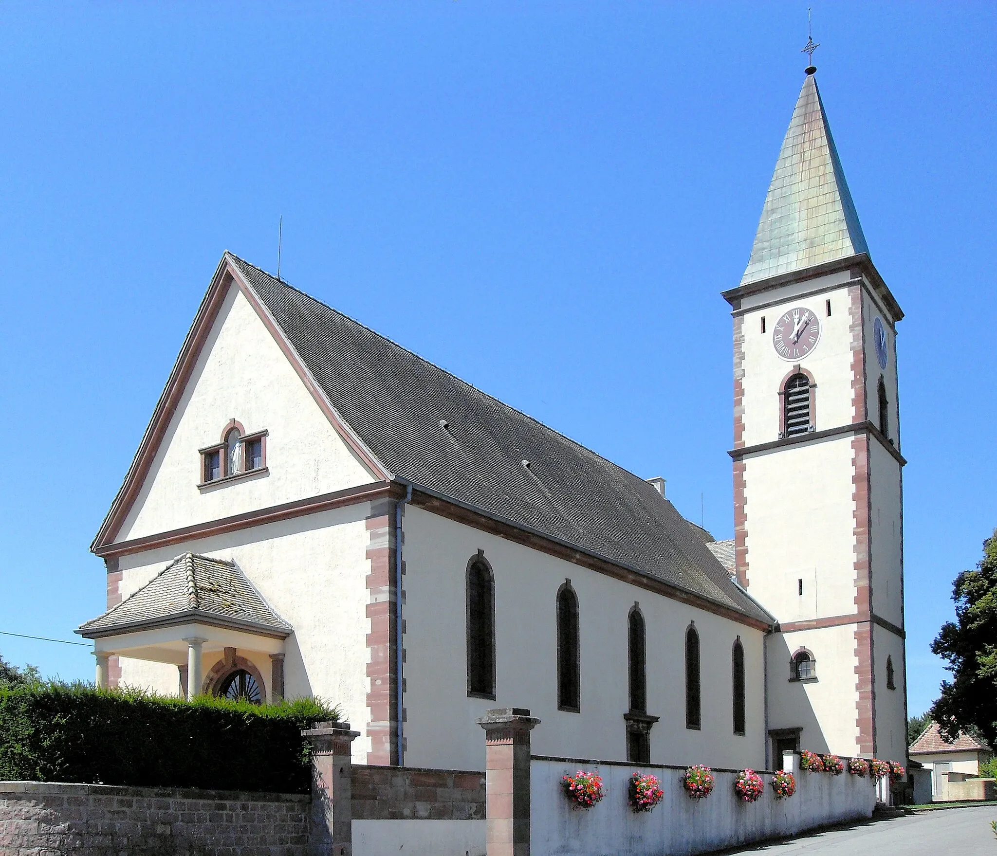 Photo showing: L'église Saint-Pierre d'Aspach-le-Bas