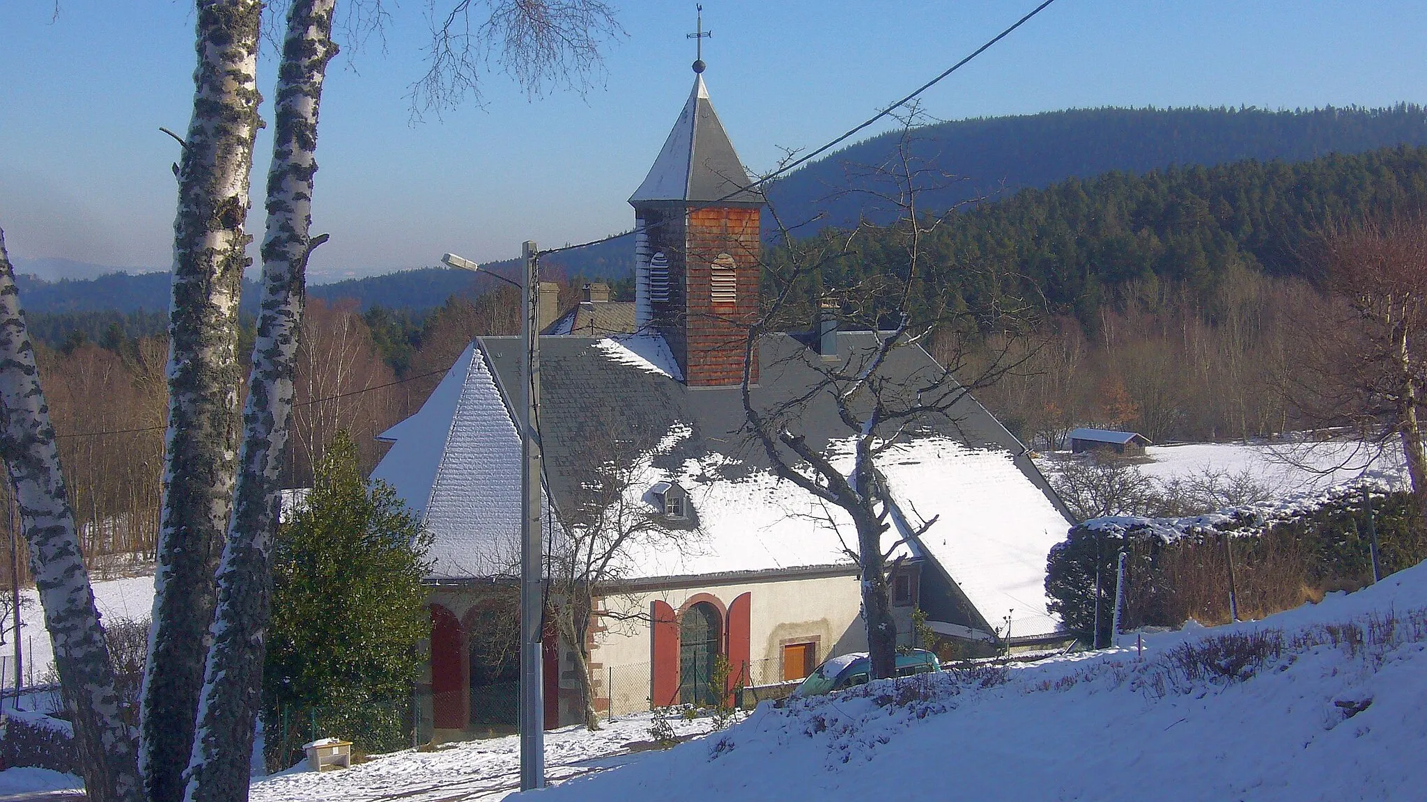 Photo showing: Le temple protestant d'Aubure