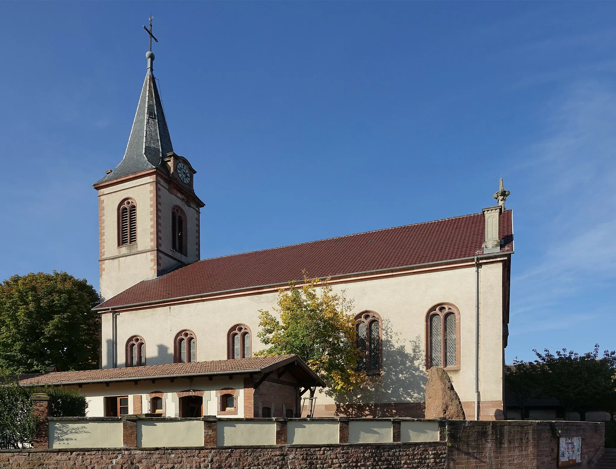 Photo showing: Church of Saint Sebastian in Beblenheim (Haut-Rhin, France).