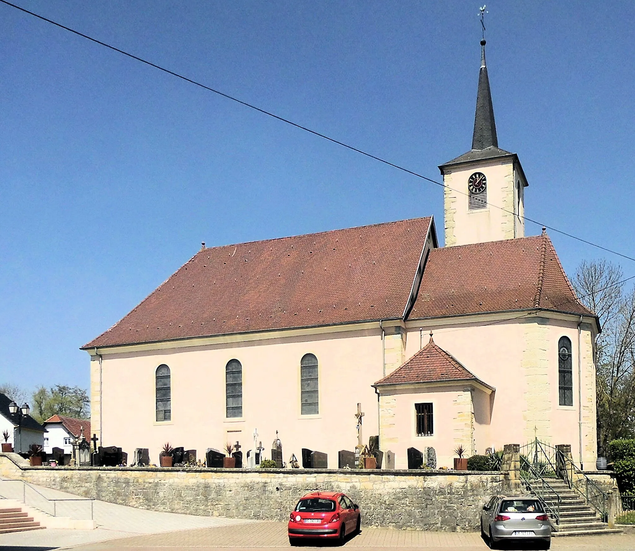 Photo showing: L'église Saint-Imier à Berentzwiller, côté sud