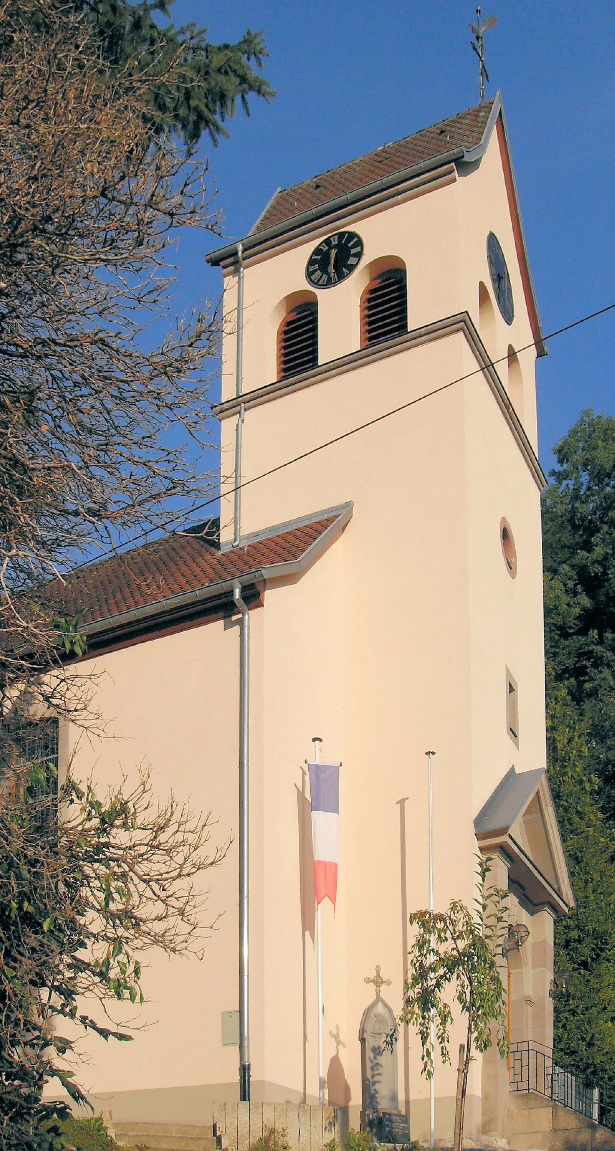 Photo showing: L'eglise Saint-Michel à Biederthal, côté sud-ouest