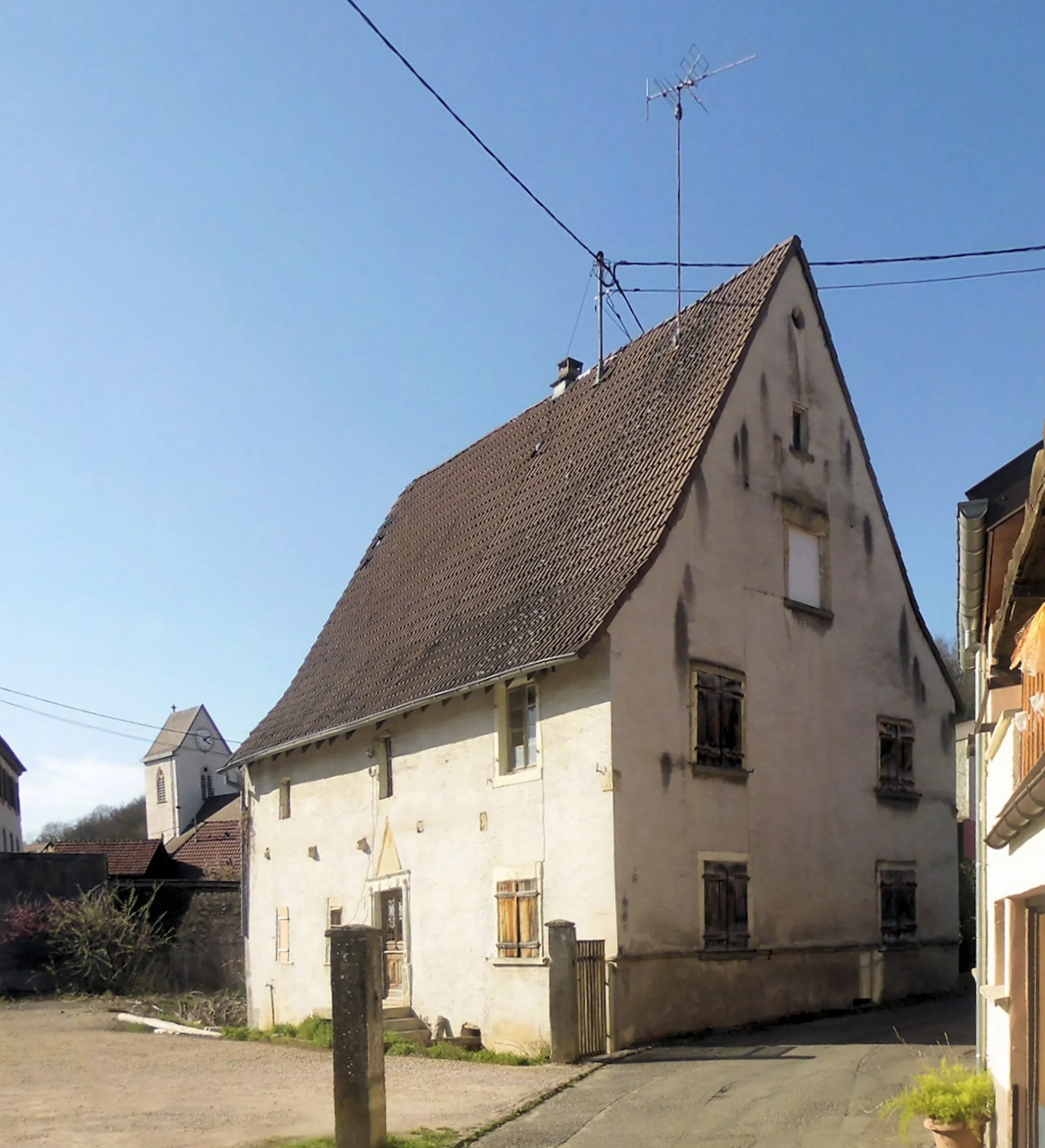 Photo showing: La maison au 4 rue des Bergers, dite Maison Landwerlin à Flaxlanden