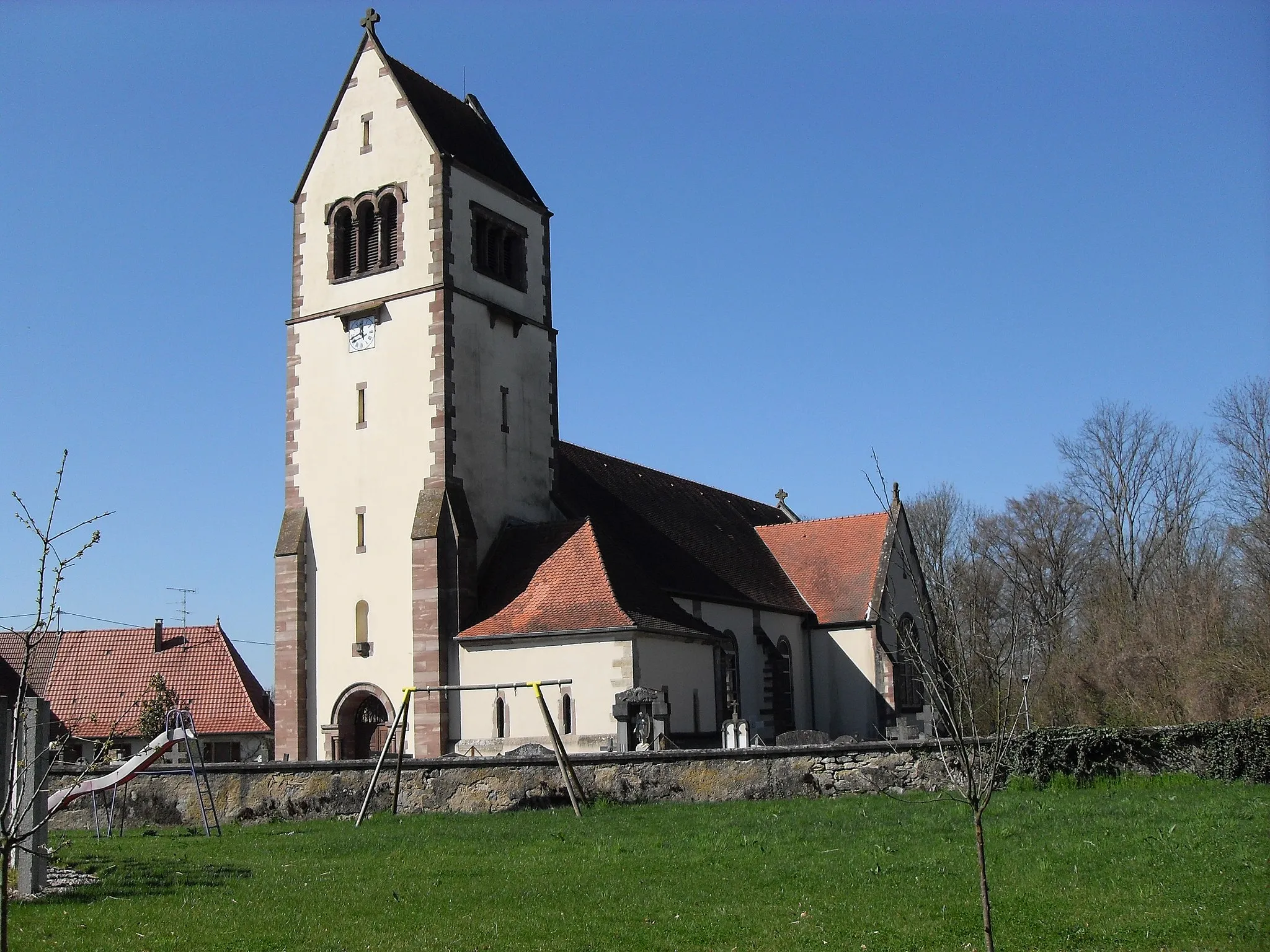 Photo showing: L'église de l'Épiphanie-de-Notre-Seigneur à Gildwiller